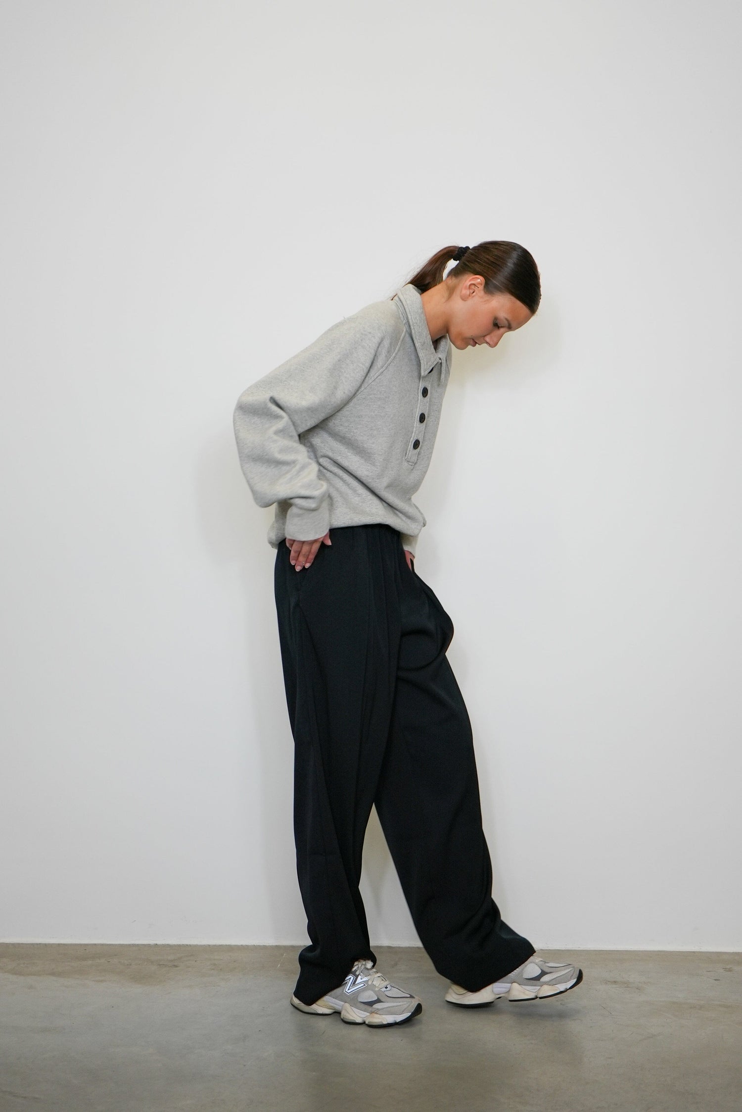 JULIA ELASTIC WAIST WIDE LEG PANTS PANTS SAMSOE SAMSOE 