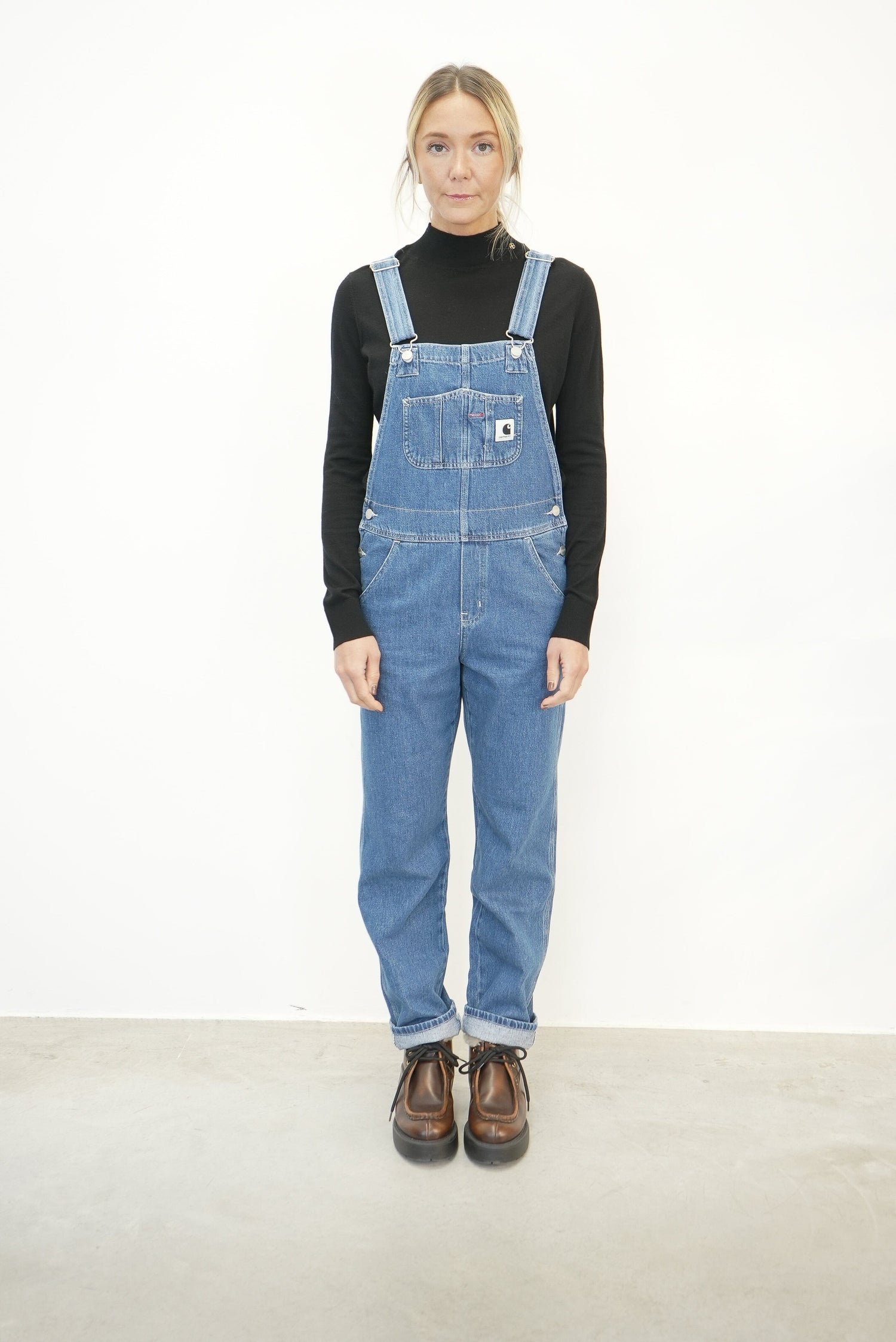 BIB OVERALL IN BLUE STONE WASHED OVERALL CARHARTT 