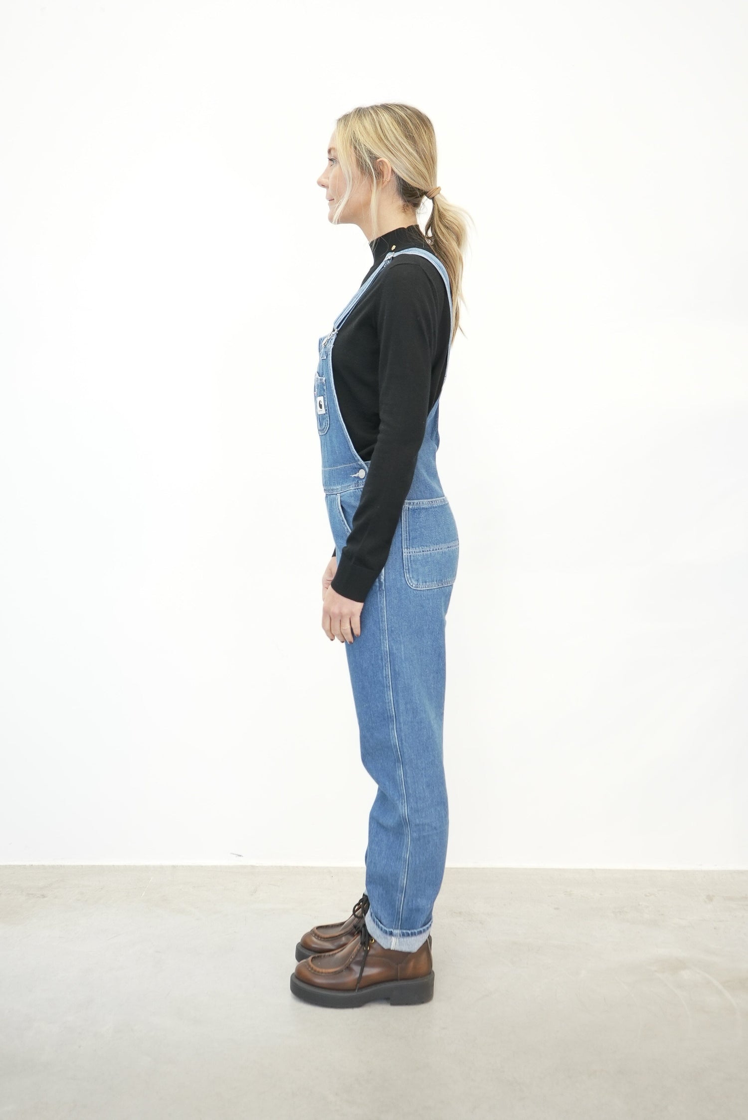 BIB OVERALL IN BLUE STONE WASHED OVERALL CARHARTT 