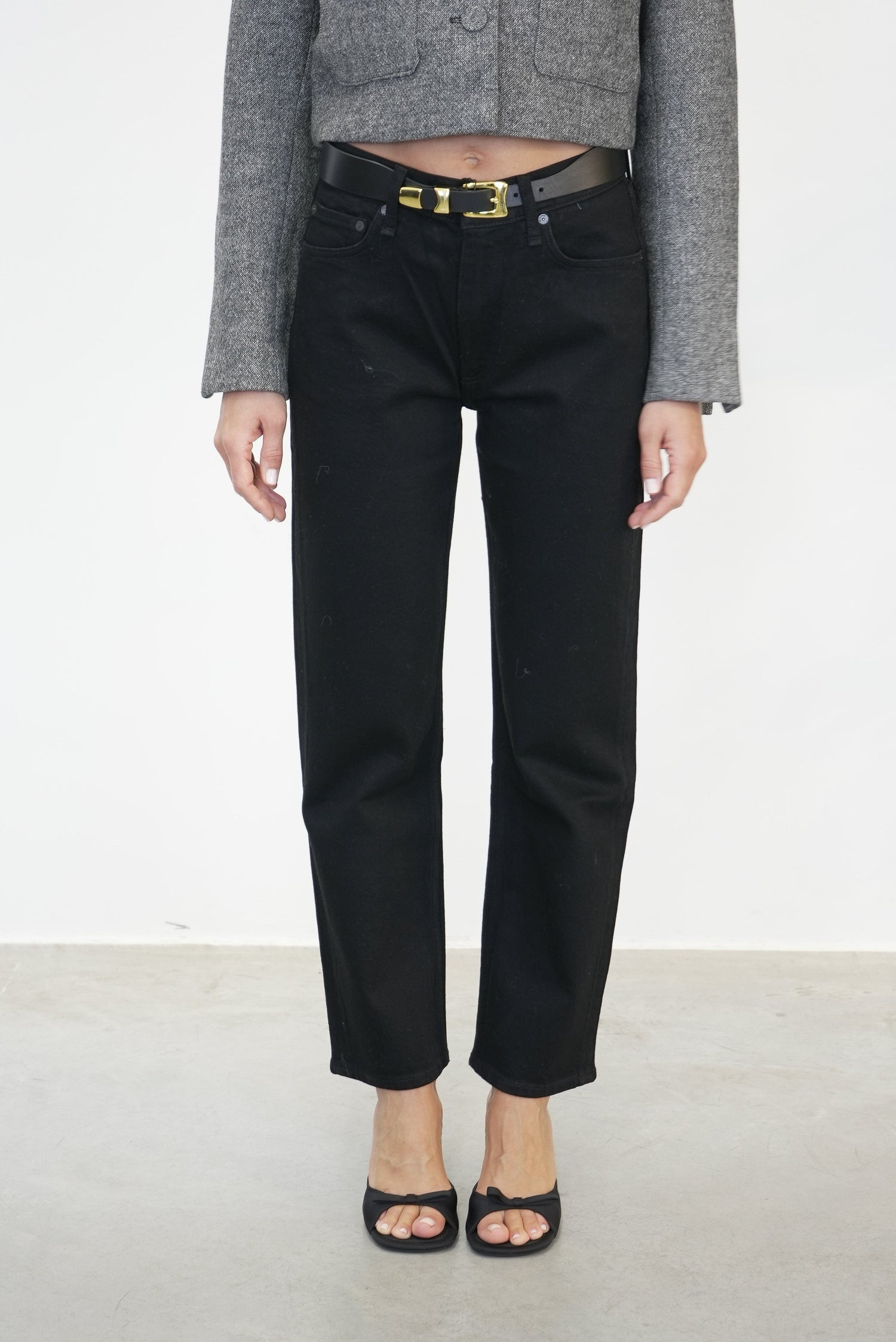 HARLOW STRAIGHT JEAN IN BLACK JEANS RAG&BONE 