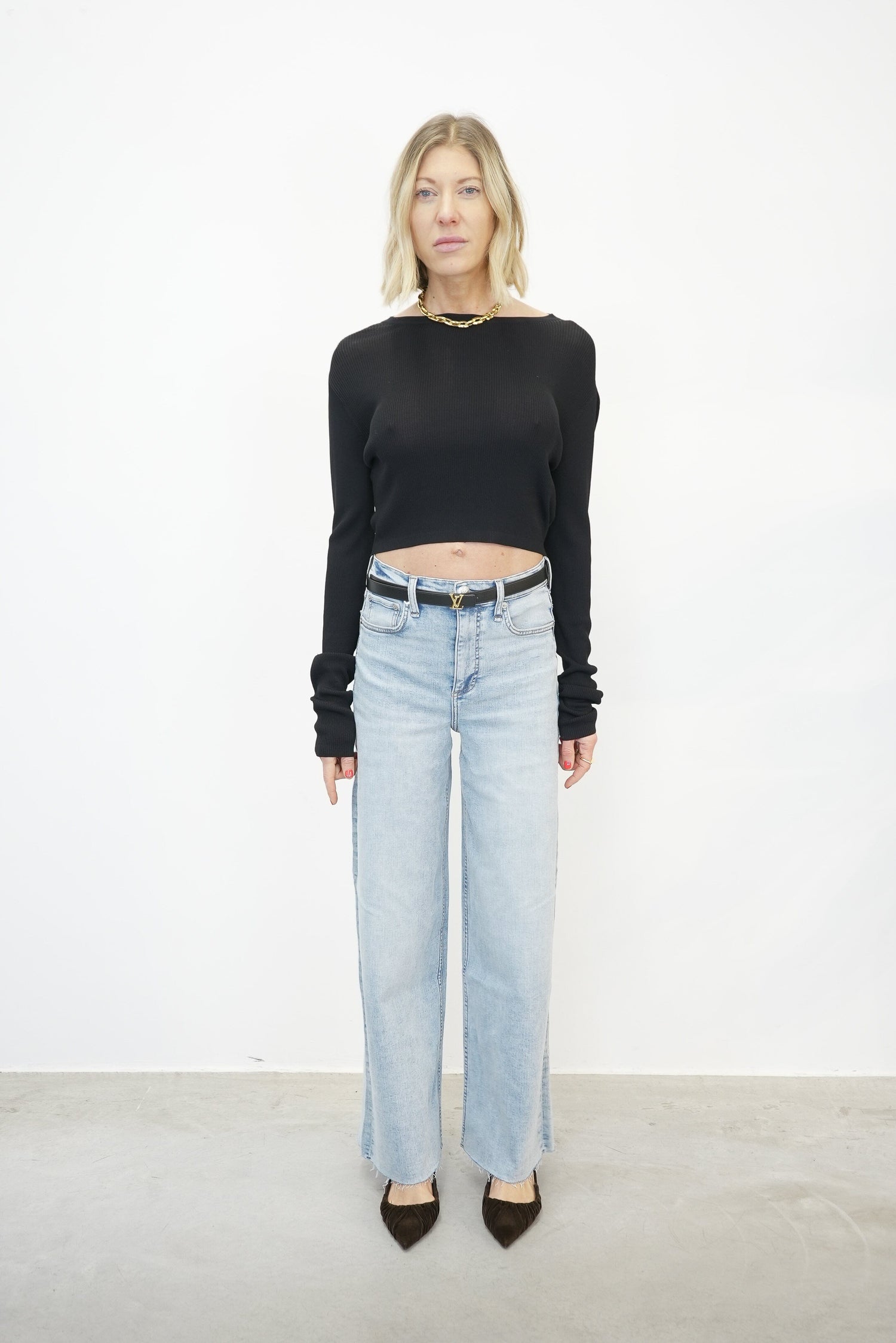 TEA THE LIGHT CROP KNIT KNIT KURE 