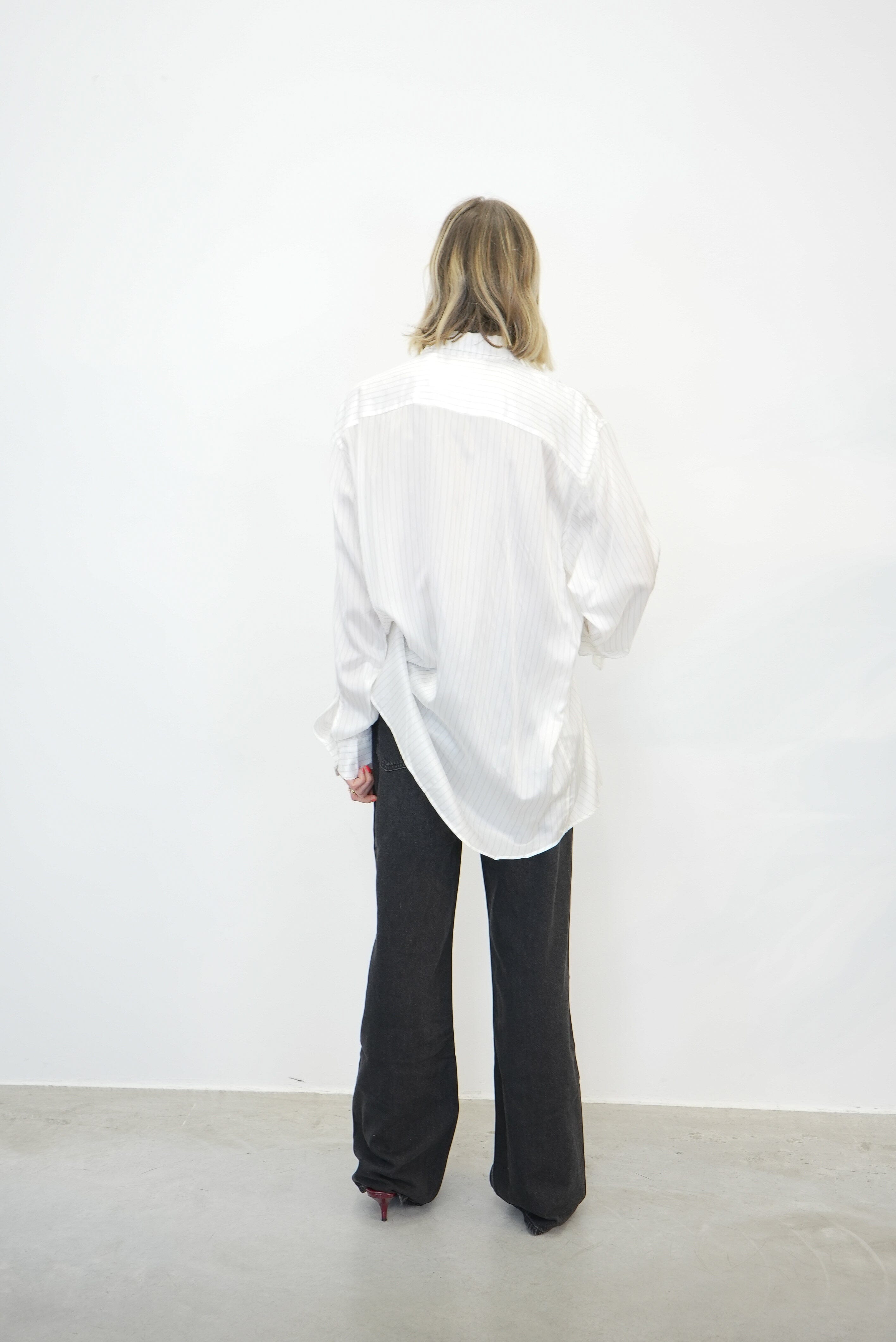 LINING LOOSE SHIRT STRIPED SHIRT BETTTER 