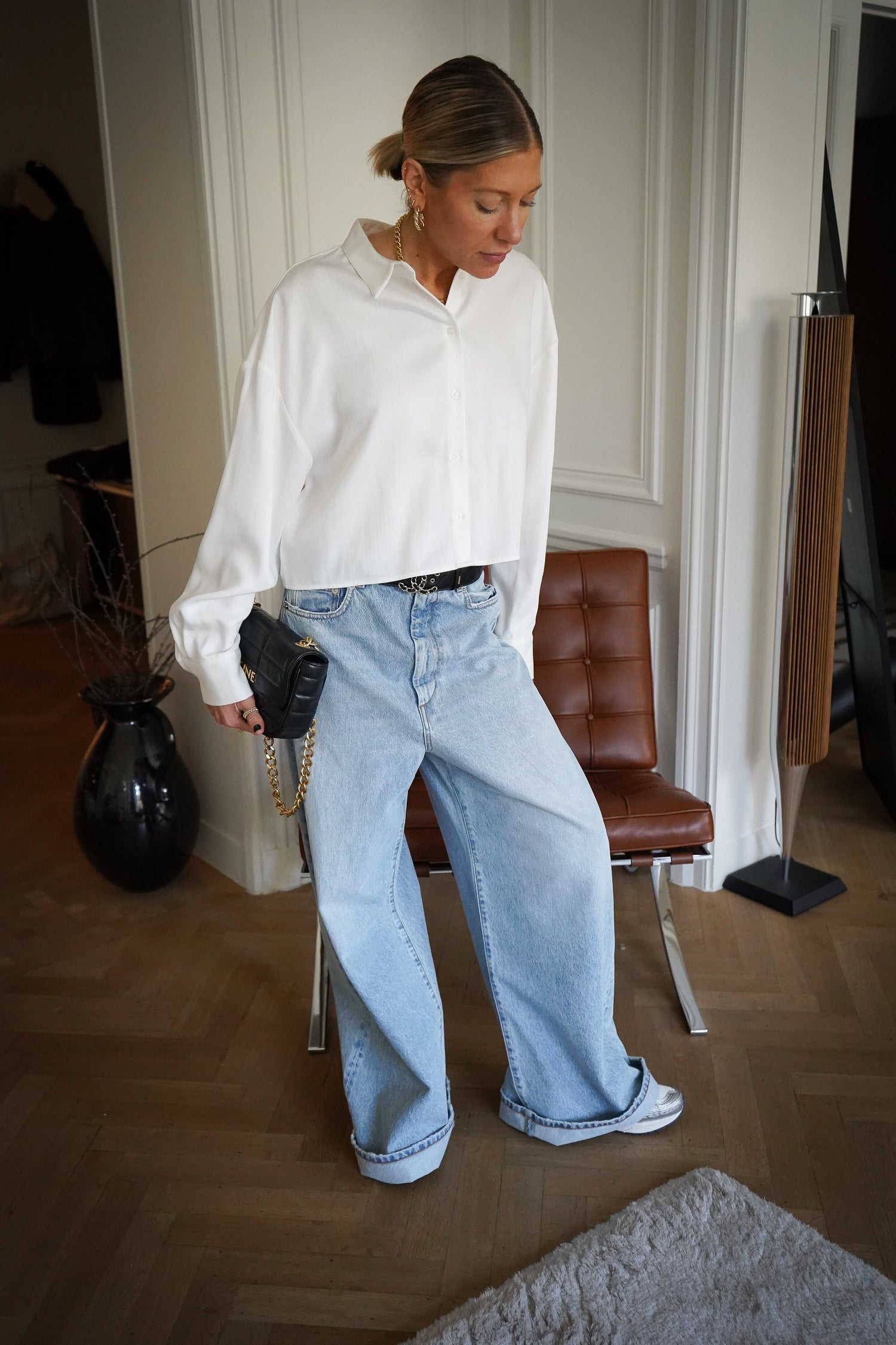 ANGRI THE WIDE LEG DENIM JEANS MAXMARA 