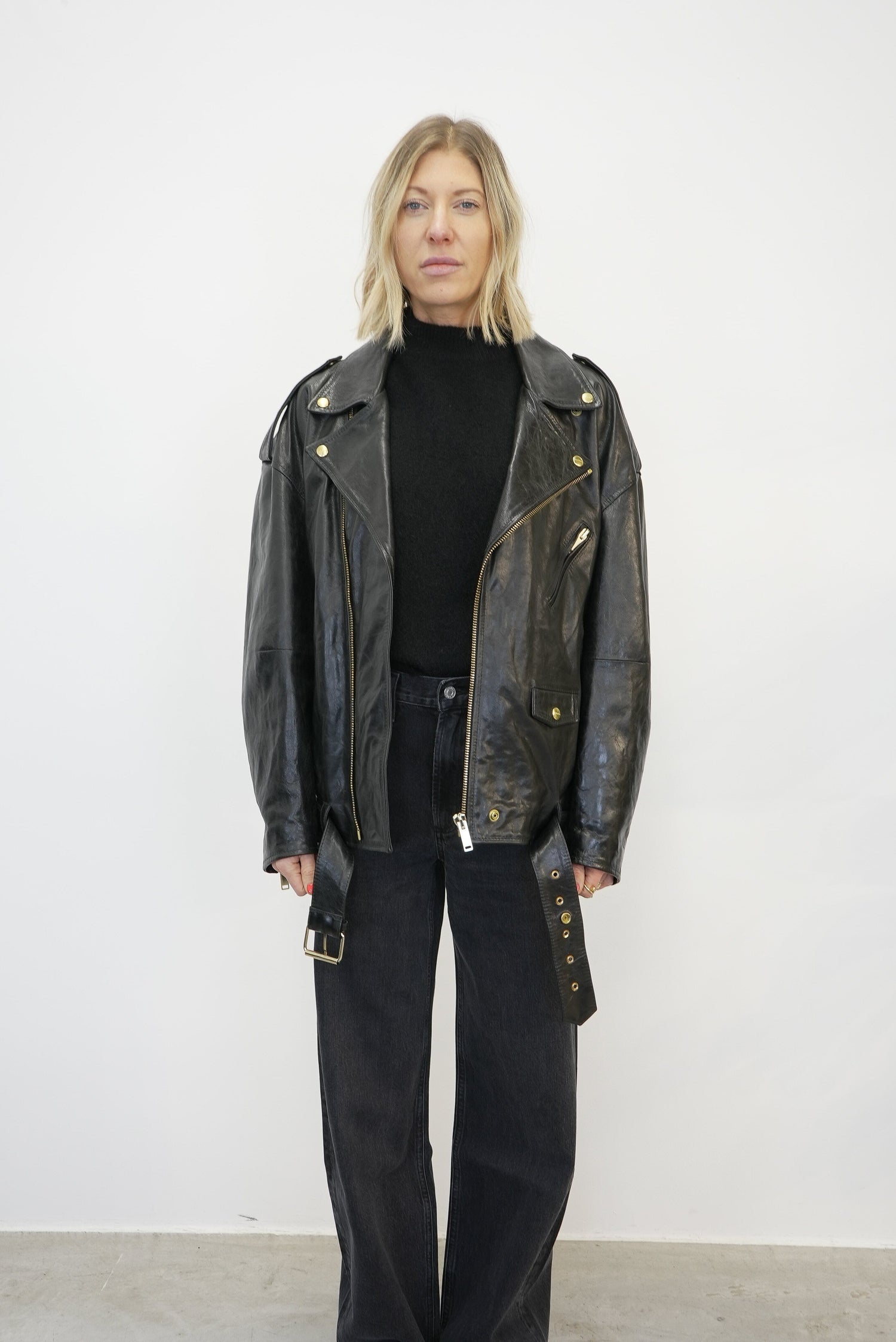 THE PERFECT LEATHER BIKER JACKET JACKET HALFBOY 