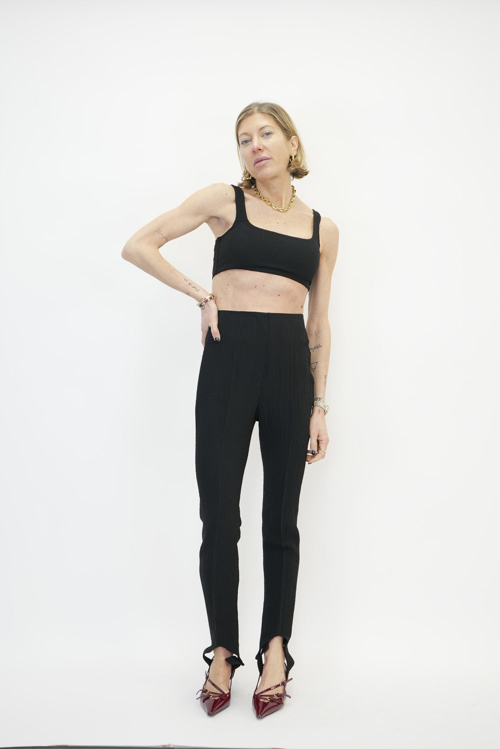 NANUSHKA-SAVITA TROUSER-BLACK PANT NANUSHKA 