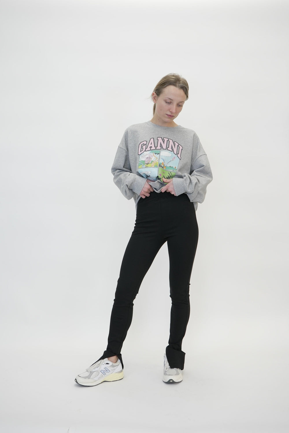 ISOLI BD OVERSIZED SWEATSHIRT SWEATSHIRT GANNI 