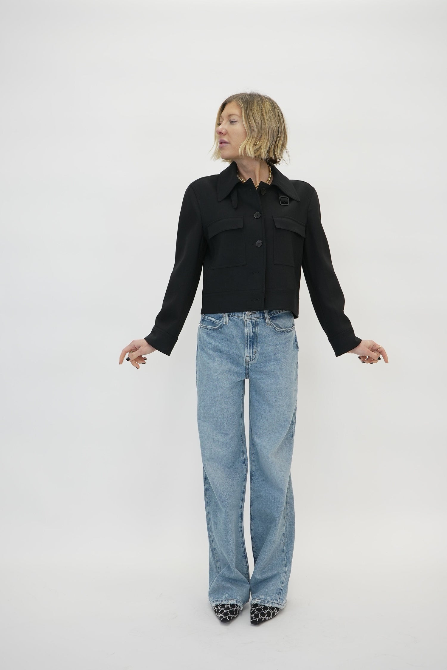 LE JANE WIDE LEG JEANS FRAME 