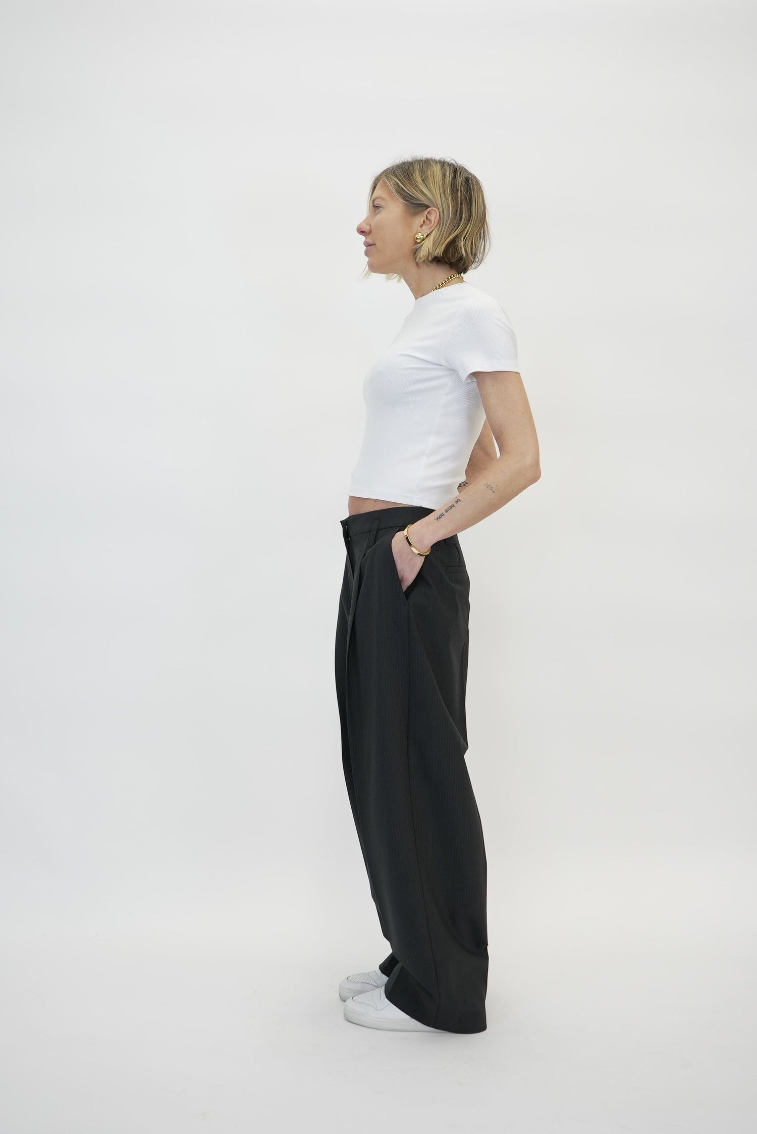 CARLA PANTS IN DARK GREY PANTS HERSKIND 