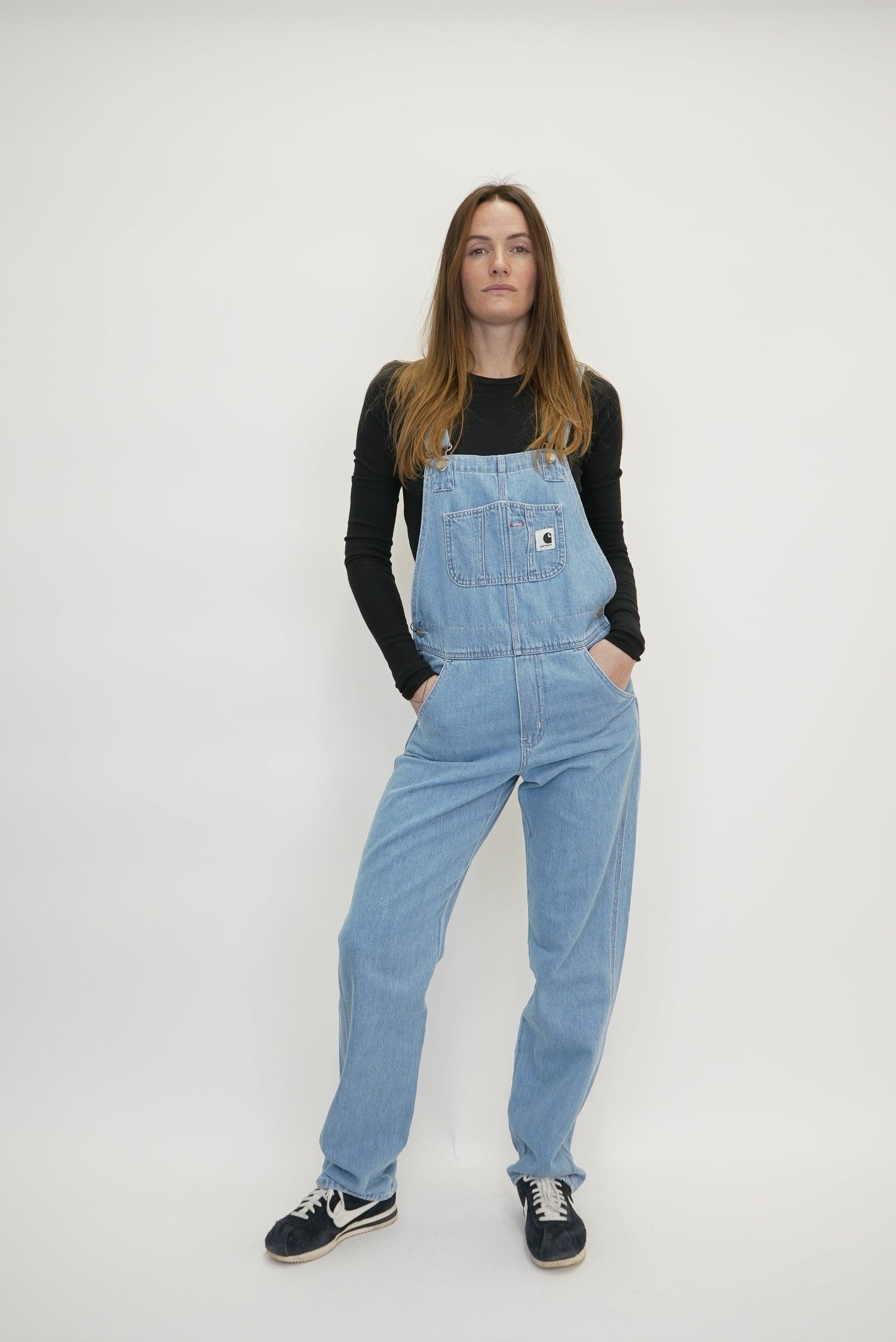 BIB OVERALL IN BLUE STONE WASHED OVERALL CARHARTT 