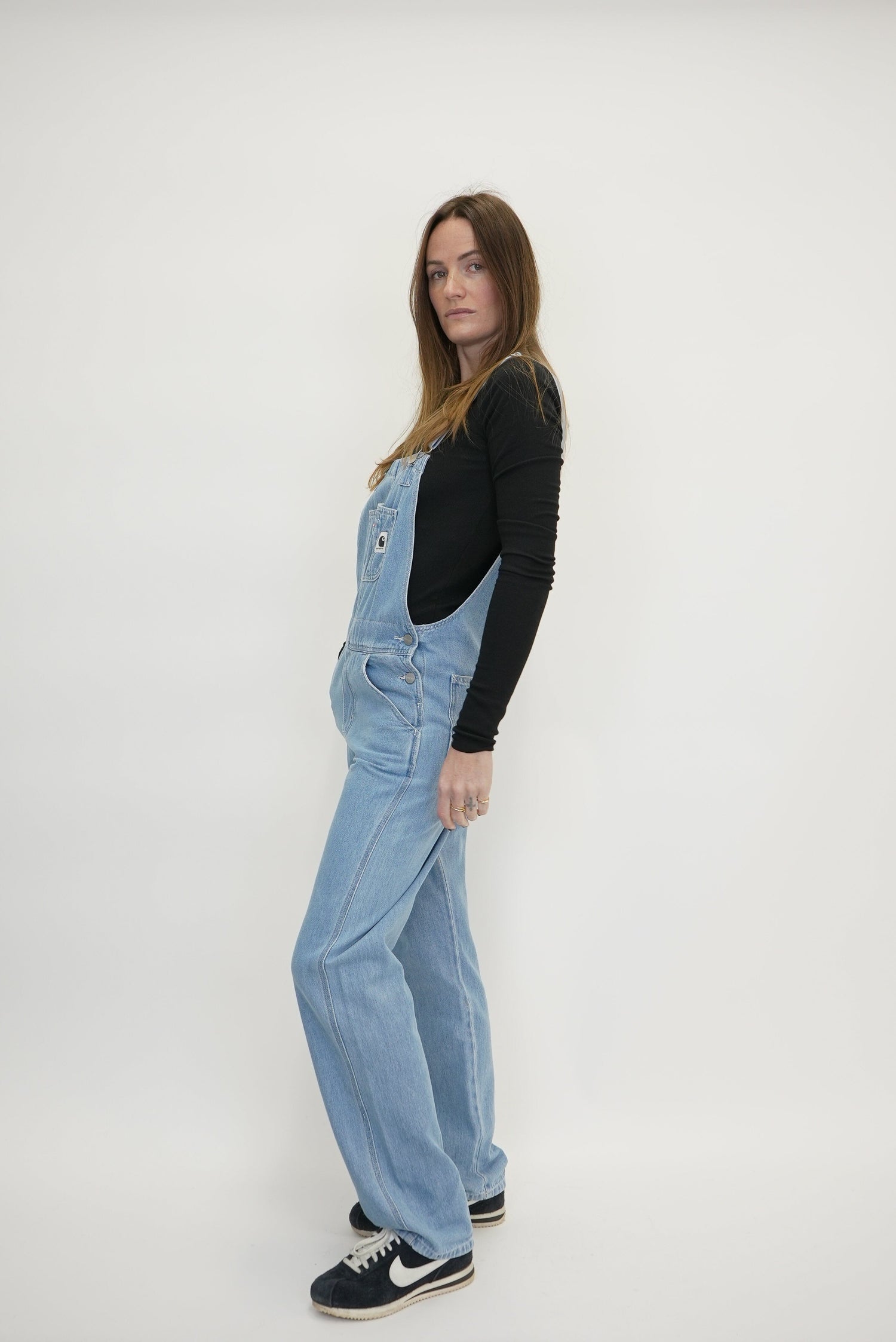 BIB OVERALL IN BLUE STONE WASHED OVERALL CARHARTT 