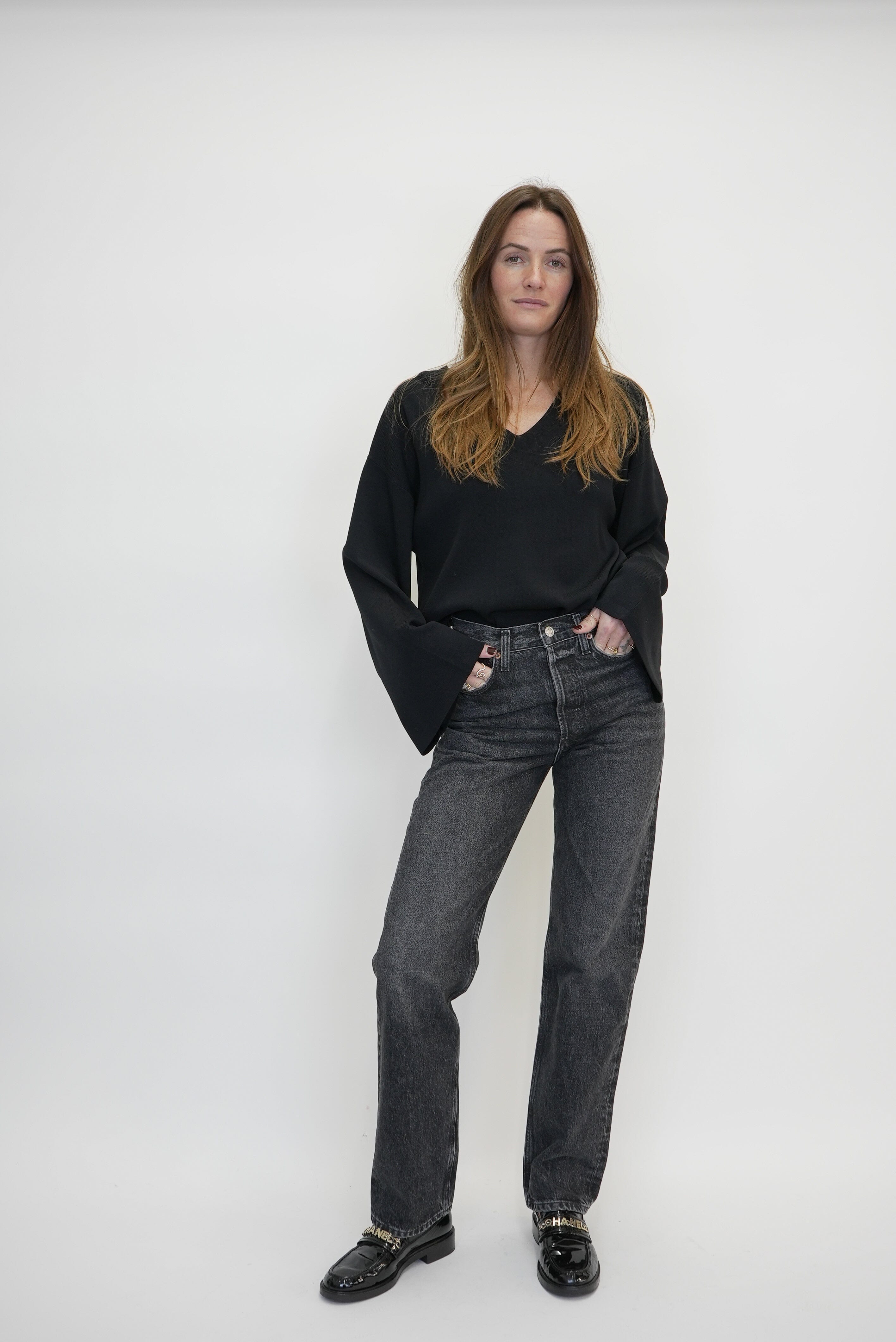 KELLY STRAIGHT JEAN IN ECLIPSE JEANS AGOLDE 