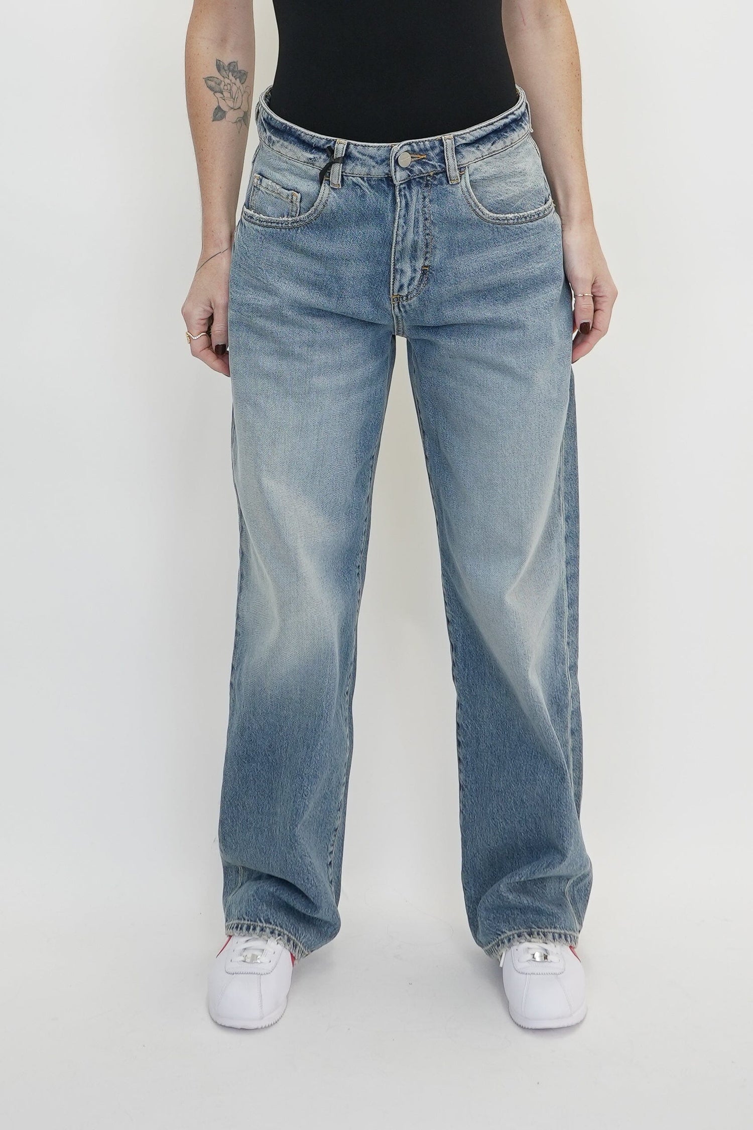 BEA DADDY JEAN WASHED BLUE JEANS ICON DENIM 