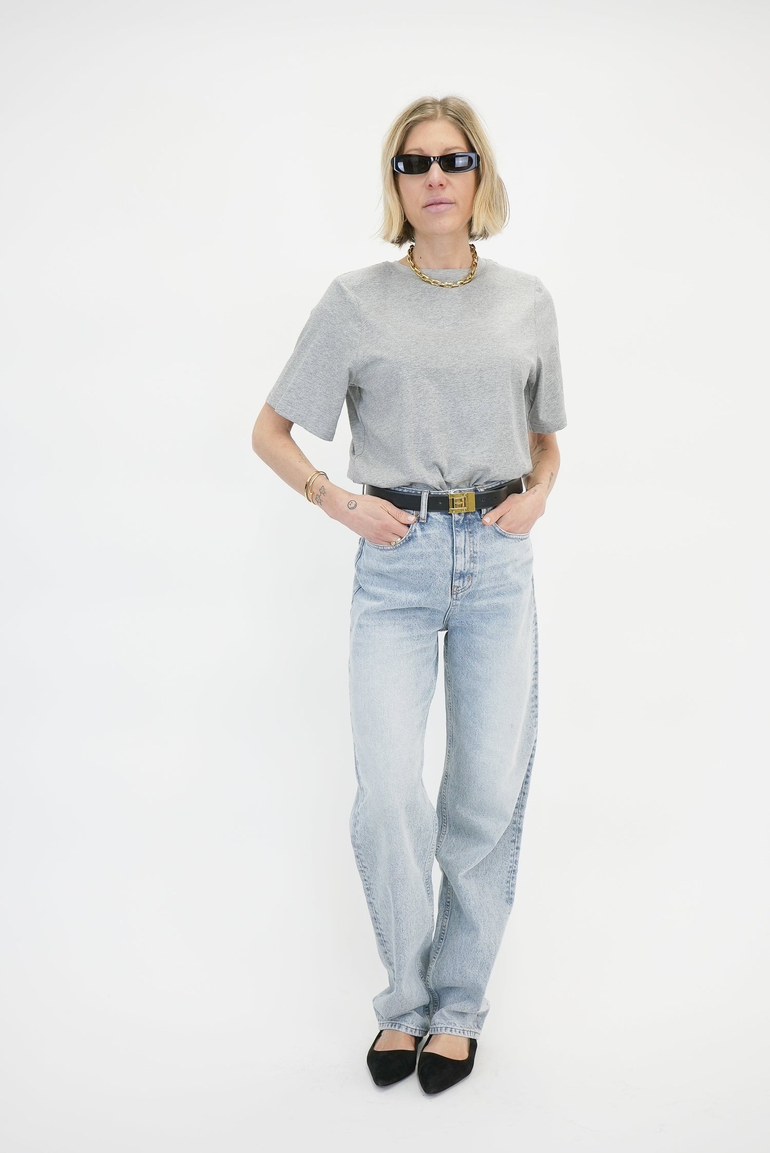 HANNAH 90S JEANS IN BLUE JEANS KURE 