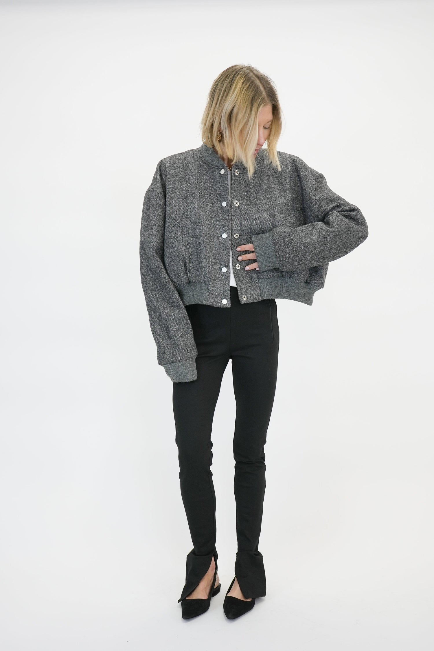 JOAKIM OVERSIZED CROPPED BOMBER JACKET KURE 