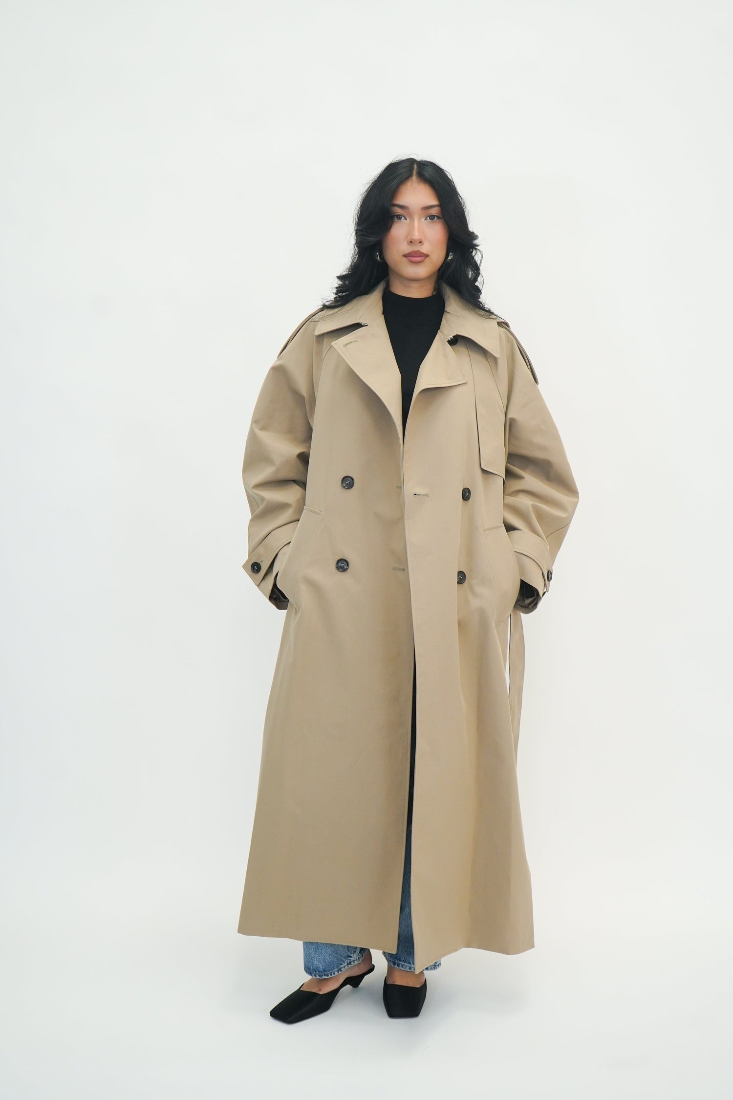 OVERSIZED CLASSIC TRENCH CLAY JACKET ROHE 