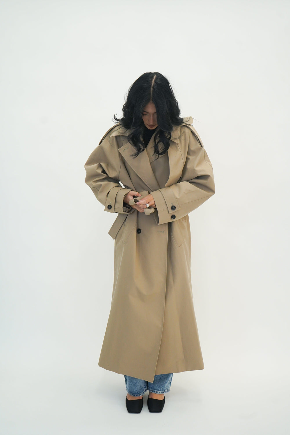 OVERSIZED CLASSIC TRENCH CLAY JACKET ROHE 