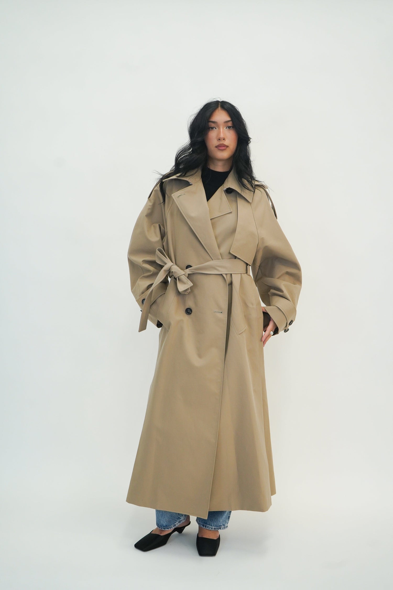 OVERSIZED CLASSIC TRENCH CLAY JACKET ROHE 