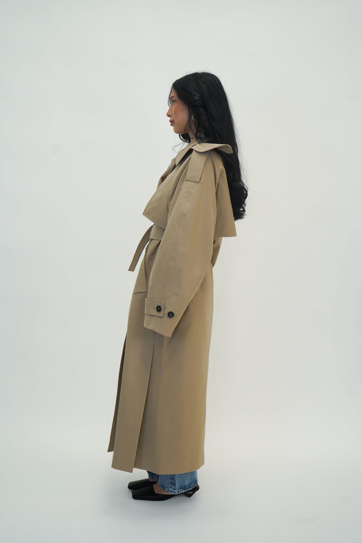 OVERSIZED CLASSIC TRENCH CLAY JACKET ROHE 