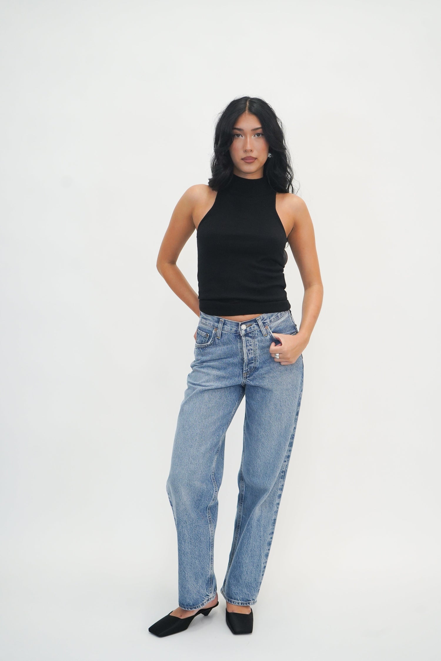 V-WAIST BAGGY JEANS IN FAIRWAY JEANS AGOLDE 