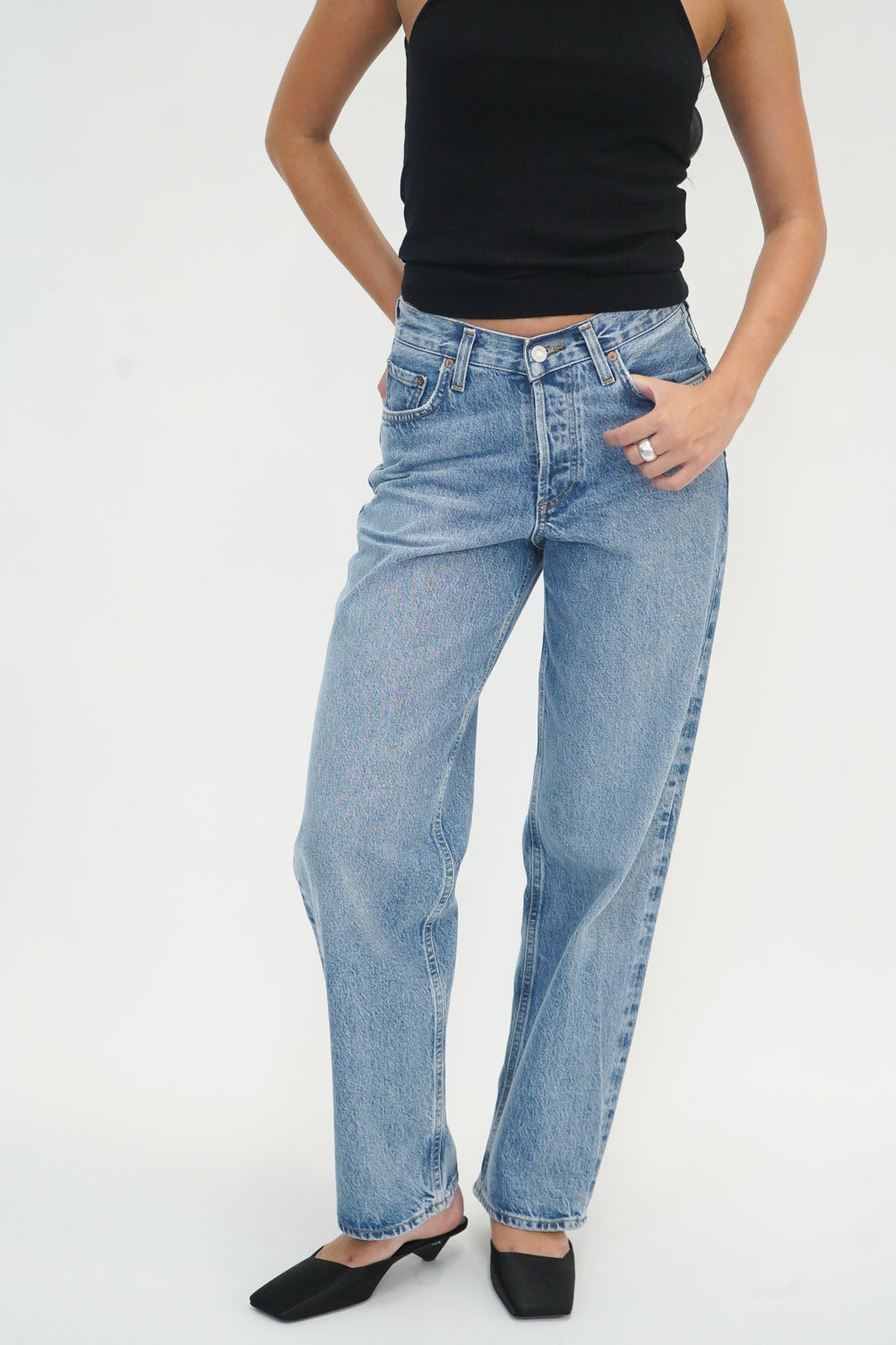 V-WAIST BAGGY JEANS IN FAIRWAY JEANS AGOLDE 