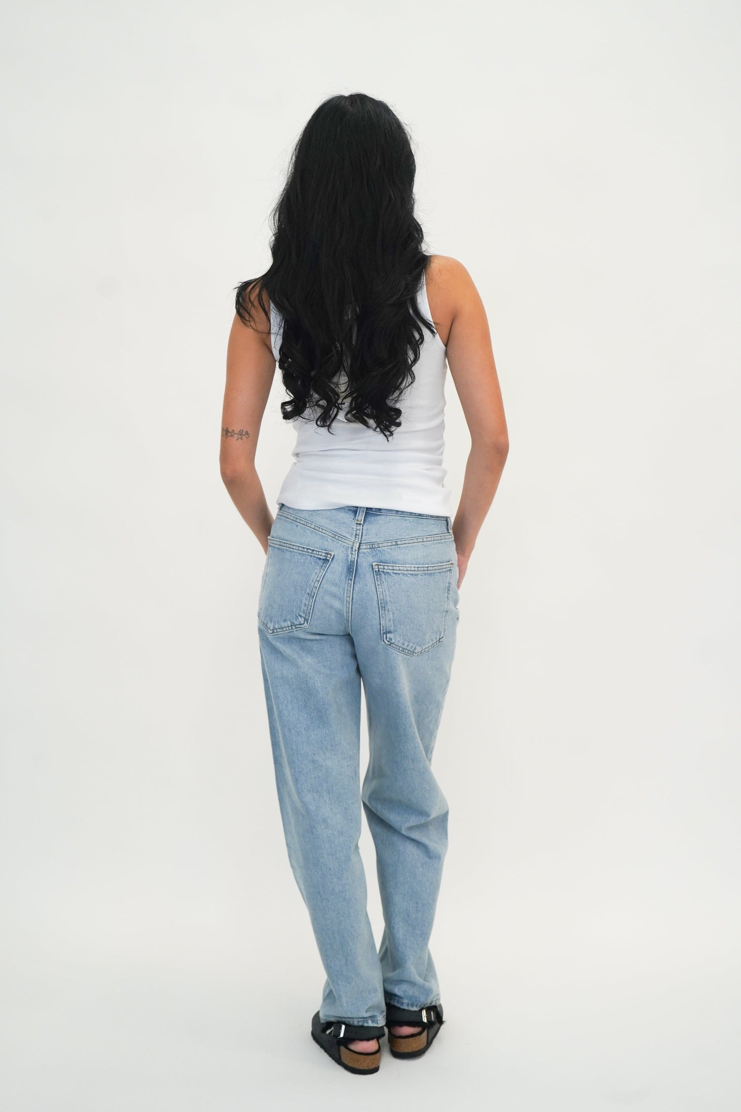 DREW BUTTON TOP IN BRIGHT WHITE TOP GESTUZ 