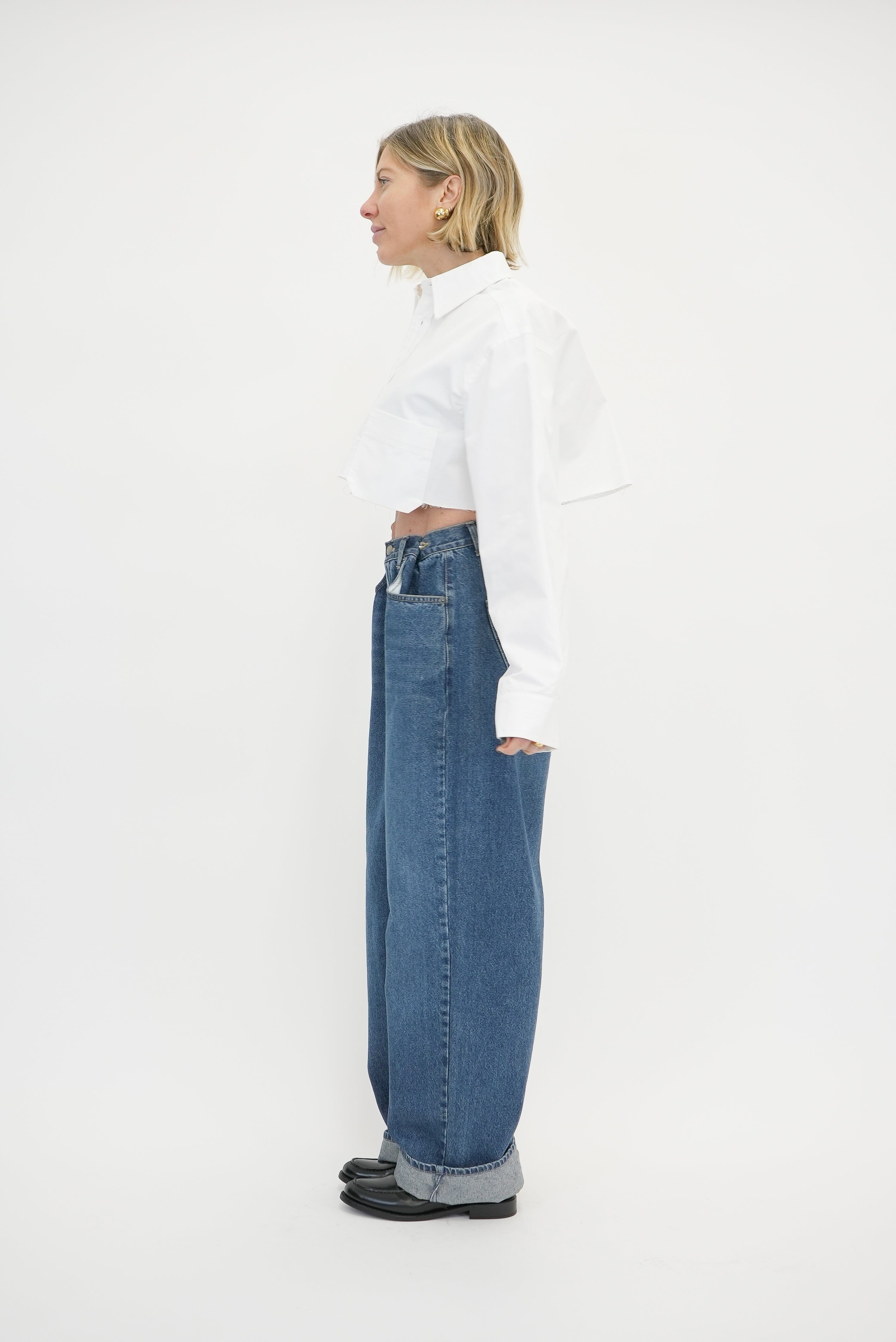 SELEN CROPPED SHIRT SHIRT KURE 