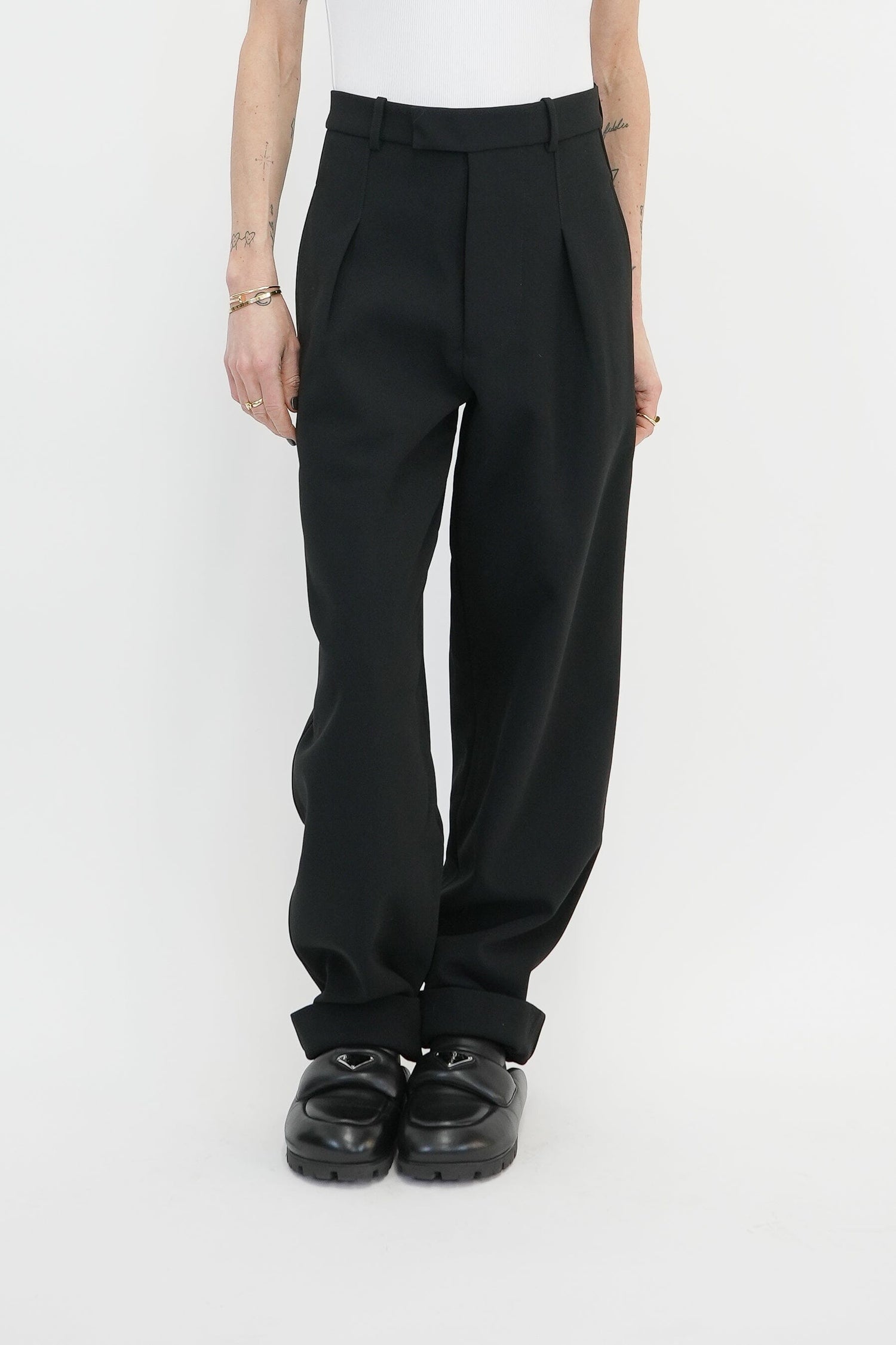 PSALM BOYISH HEAVY CREPE PANTS PANTS KURE 