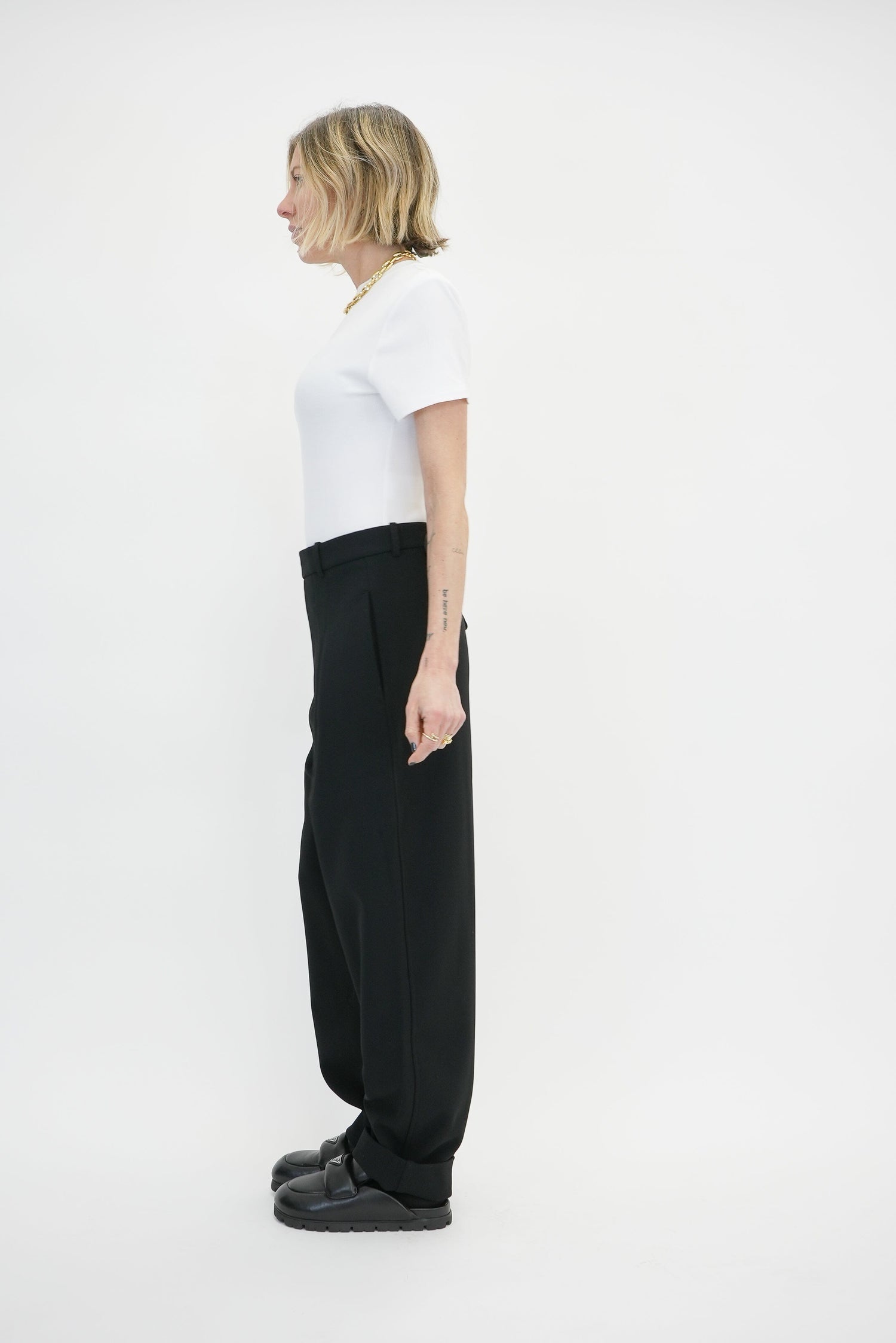 PSALM BOYISH HEAVY CREPE PANTS PANTS KURE 