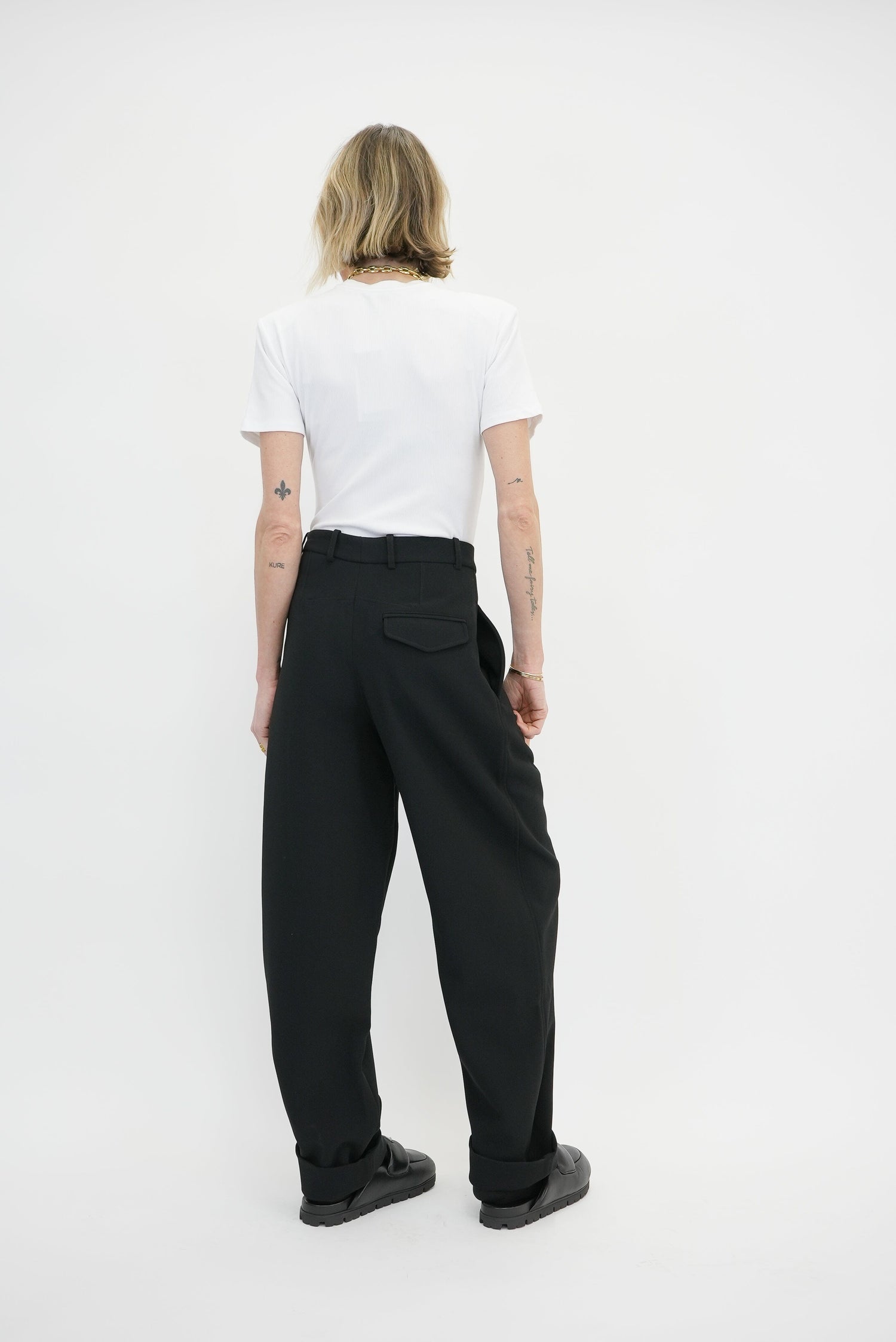 PSALM BOYISH HEAVY CREPE PANTS PANTS KURE 