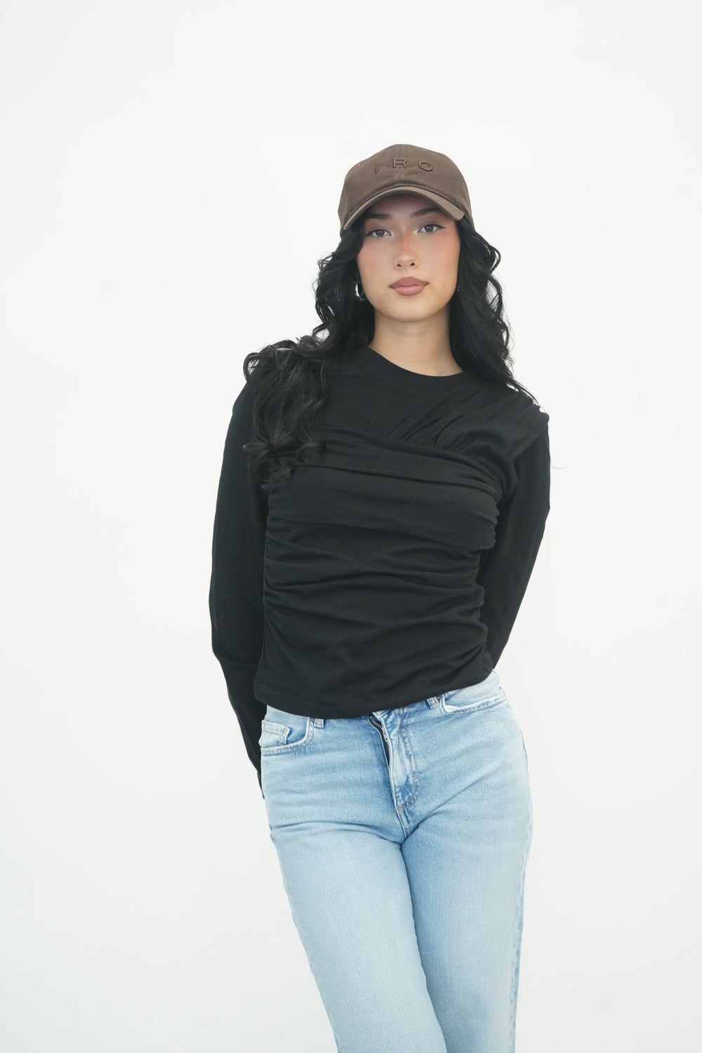 CAROLE TOP IN BLACK TOP IRO 