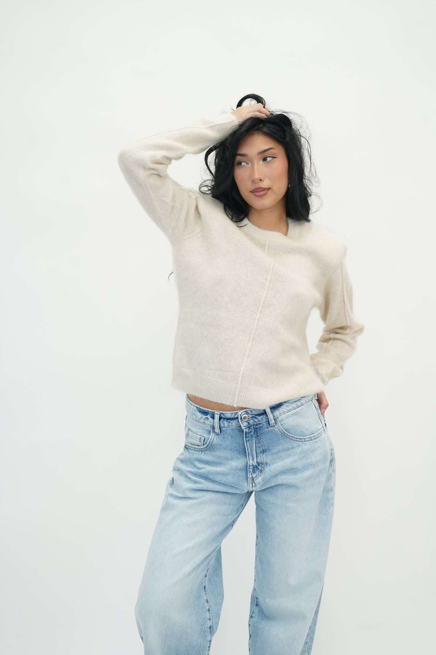 ROMA SWEATER IN CHAMPAGNE SWEATER THE GARMENT 