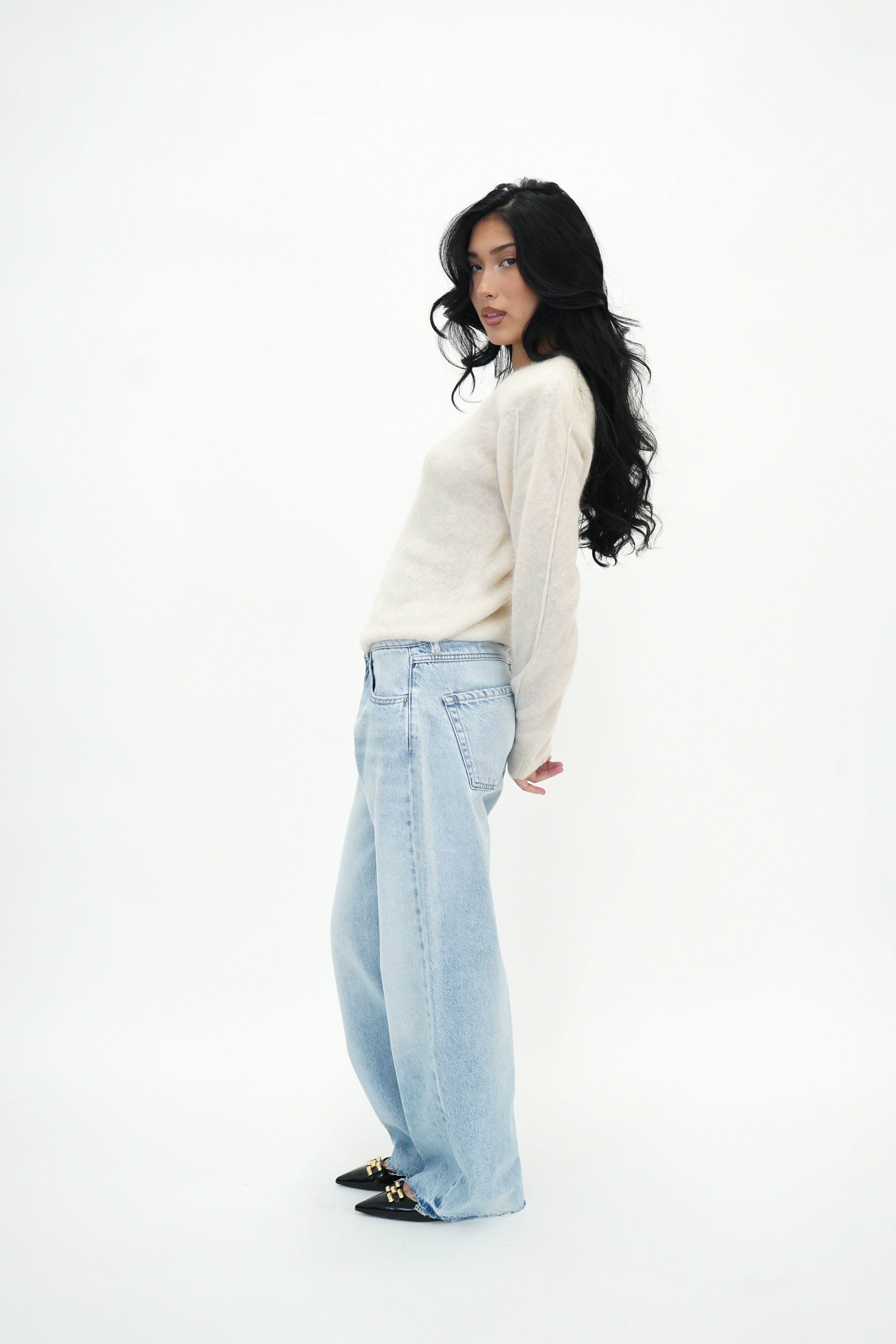 BEA DADDY JEAN IN BLEACHED JEANS ICON DENIM 