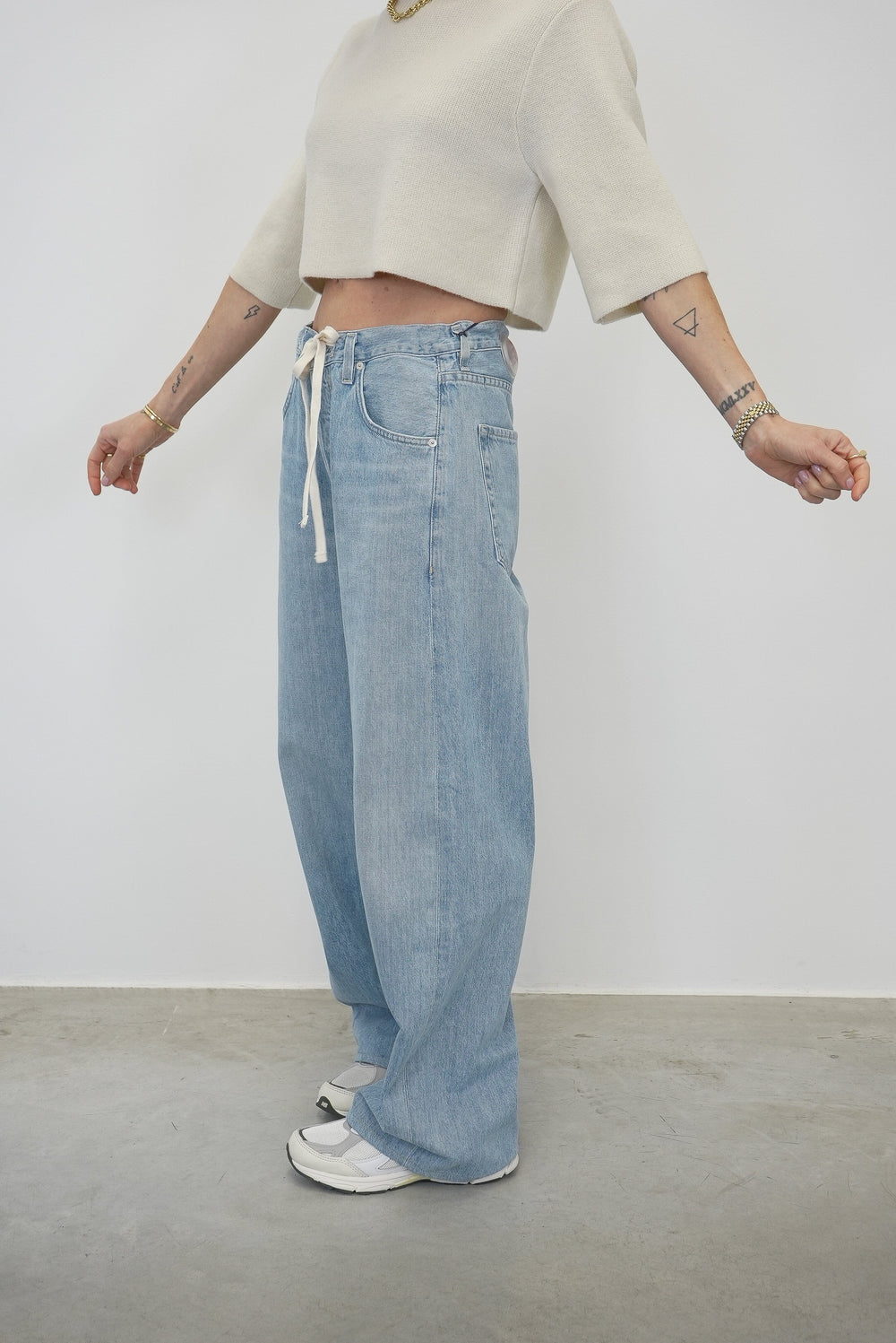 BRYNN WIDE JEANS WITH DRAWSTRING WAIST JEANS CITIZENS OF HUMANITY 
