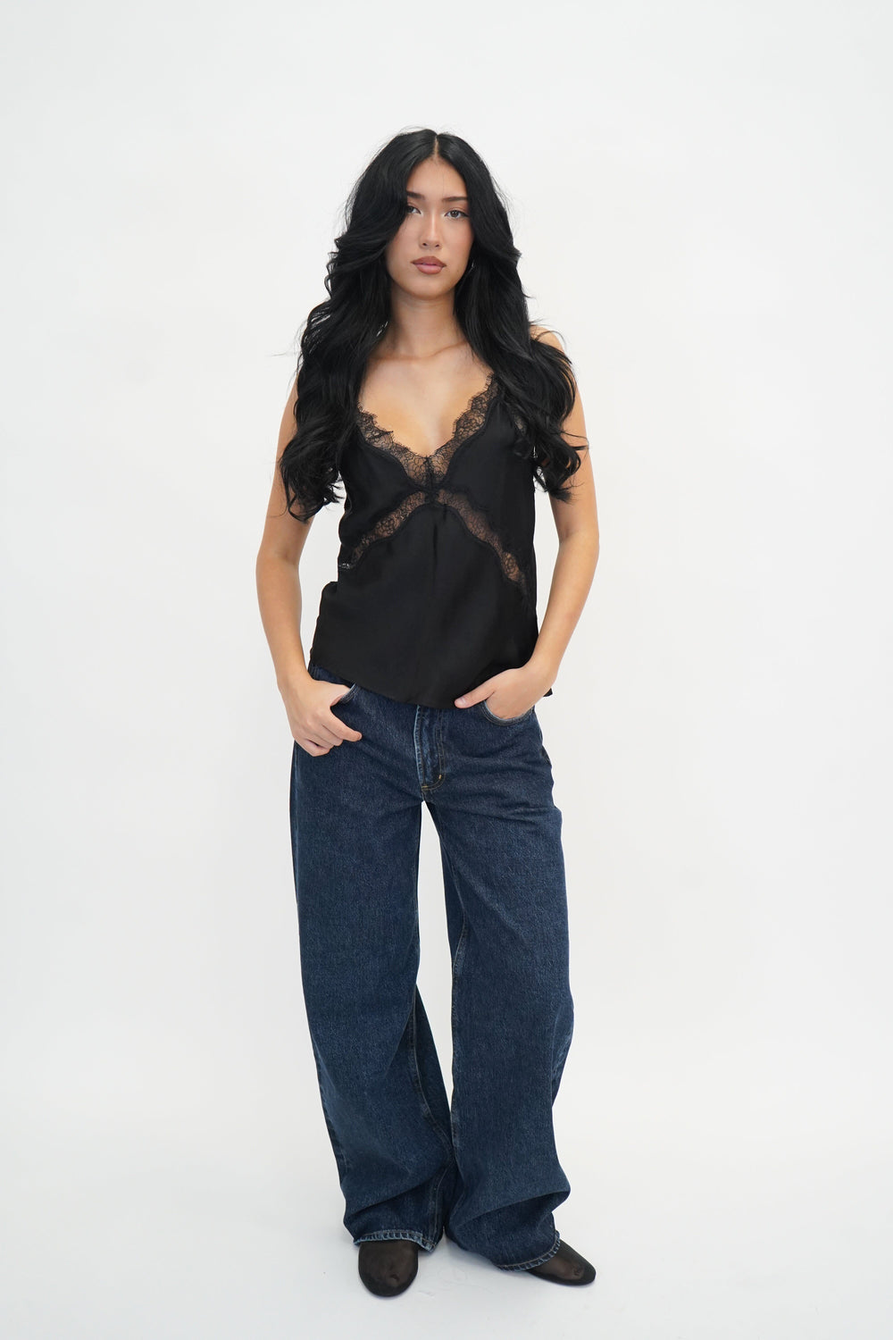 JONNA SLIP TOP WITH LACE DETAILS TOP HERSKIND 