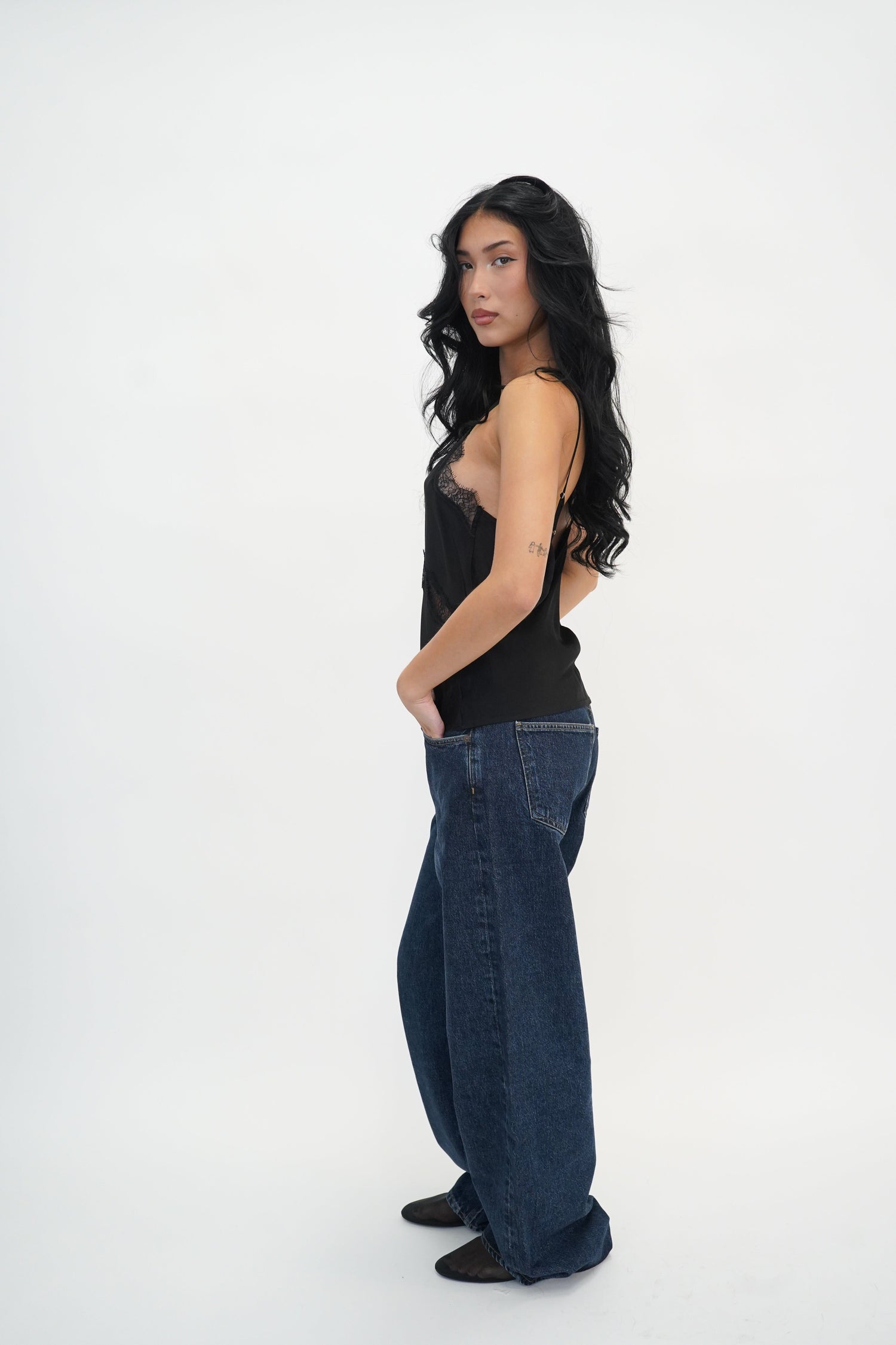 JONNA SLIP TOP WITH LACE DETAILS TOP HERSKIND 