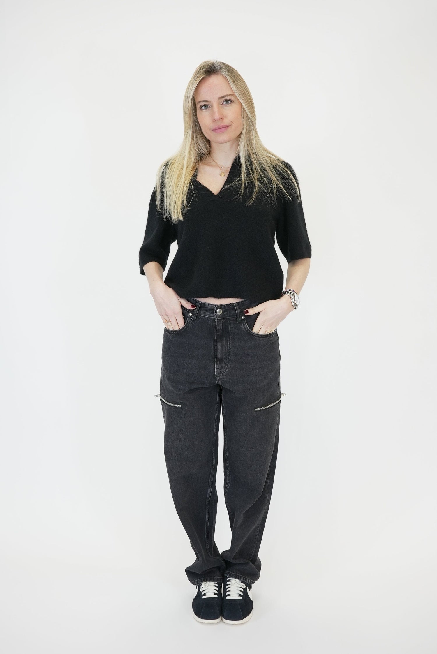 ZIPPED JEANS JEANS STUDIO CUT 