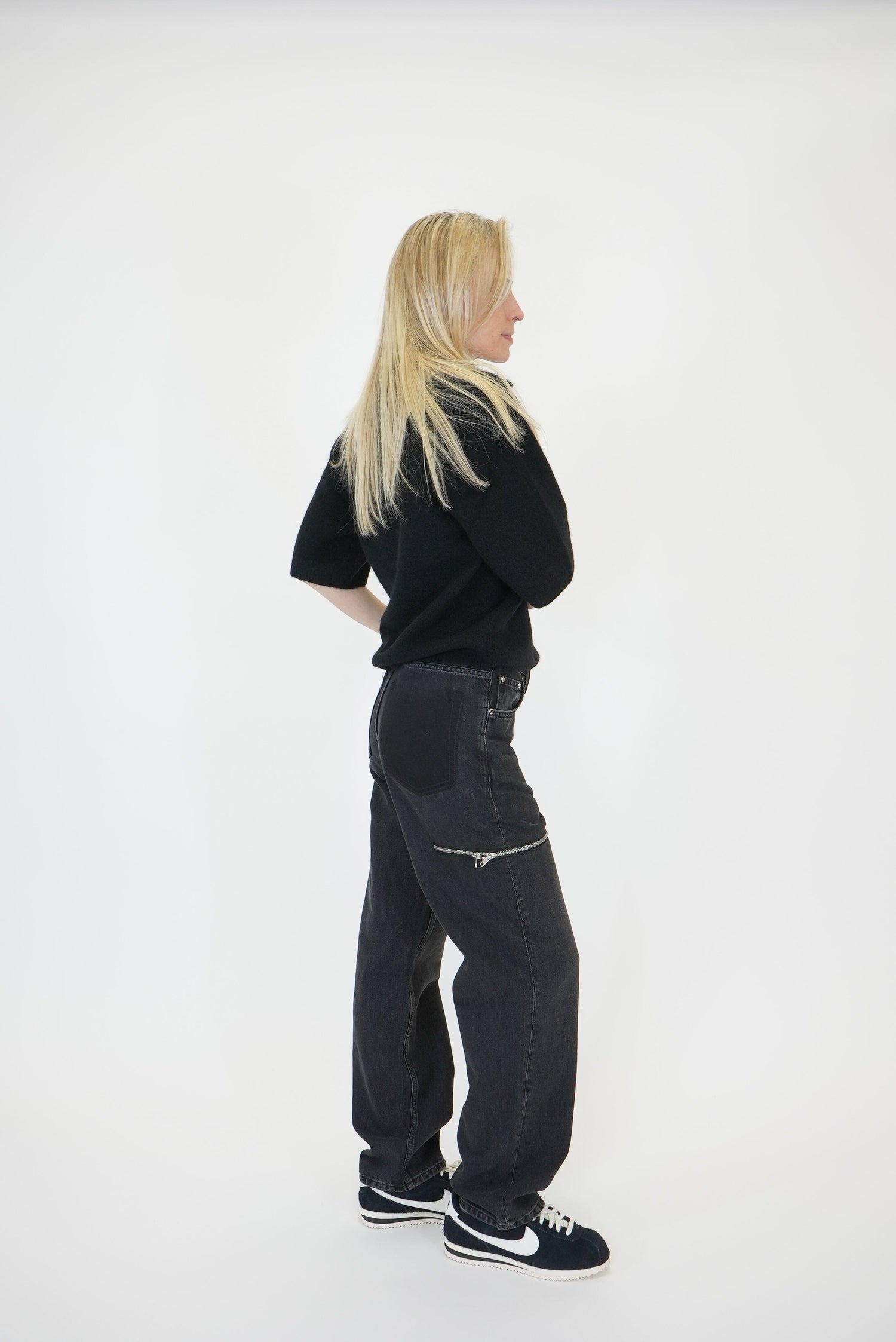 ZIPPED JEANS JEANS STUDIO CUT 