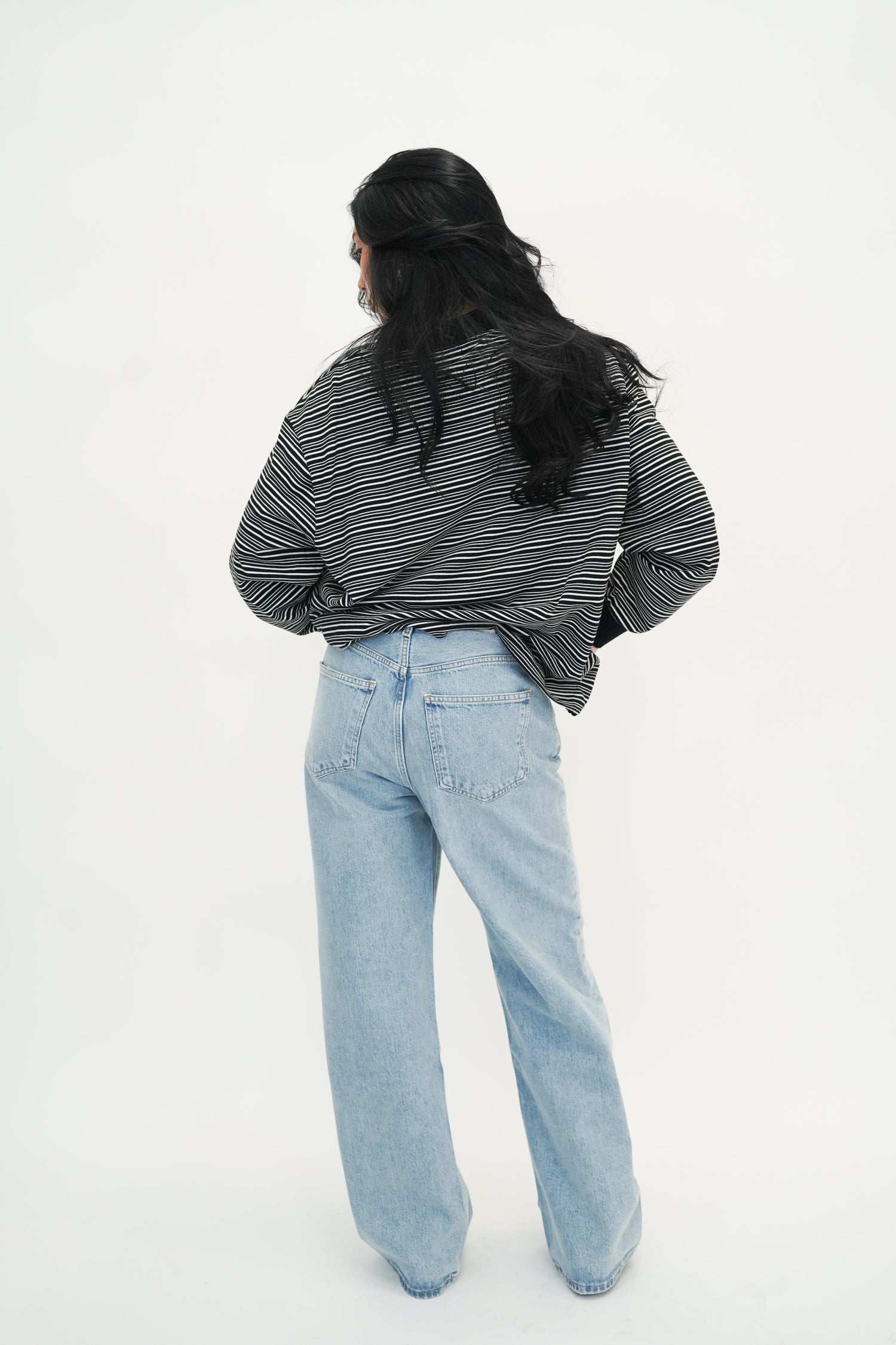 STEFFI OVERSIZED POLO BLACK POLO OVAL SQUARE 