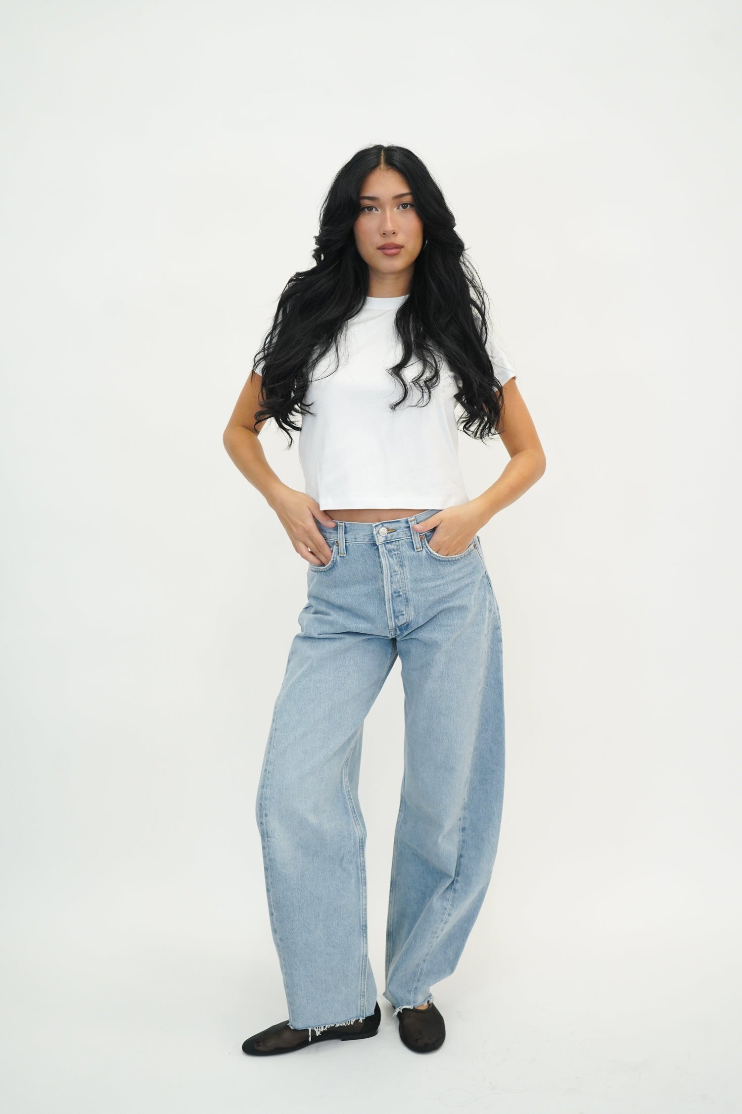 LUNA HIGH RISE TAPERED JEANS JEANS AGOLDE 