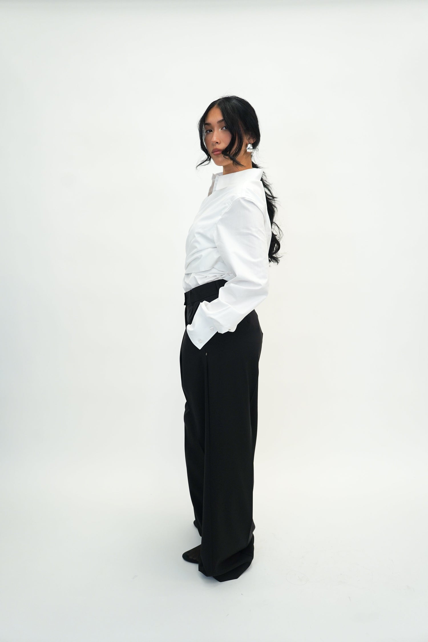 OGGI POPELINE SHIRT IN WHITE SHIRT MAXMARA 