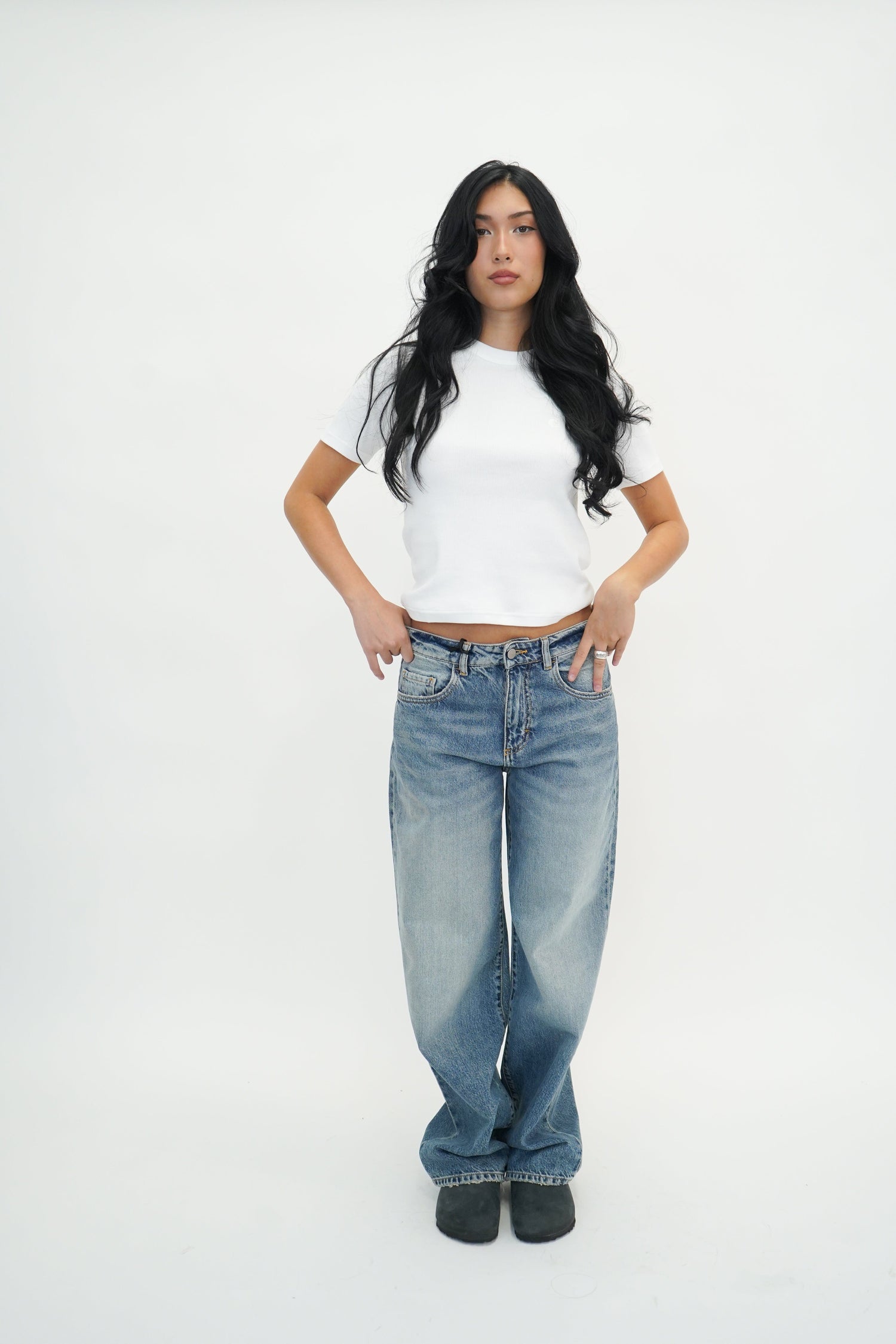BEA DADDY JEAN WASHED BLUE JEANS ICON DENIM 
