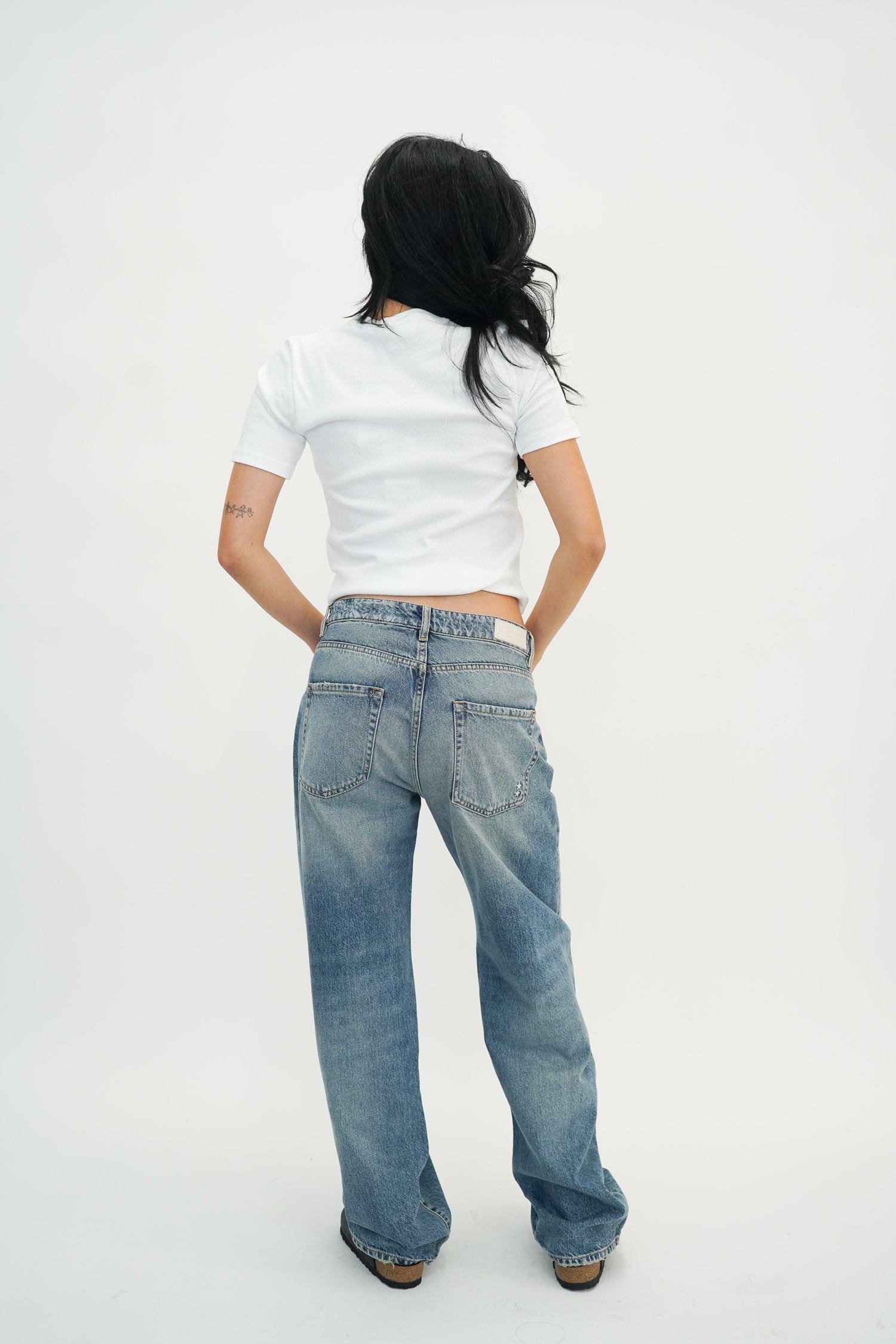 BEA DADDY JEAN WASHED BLUE JEANS ICON DENIM 