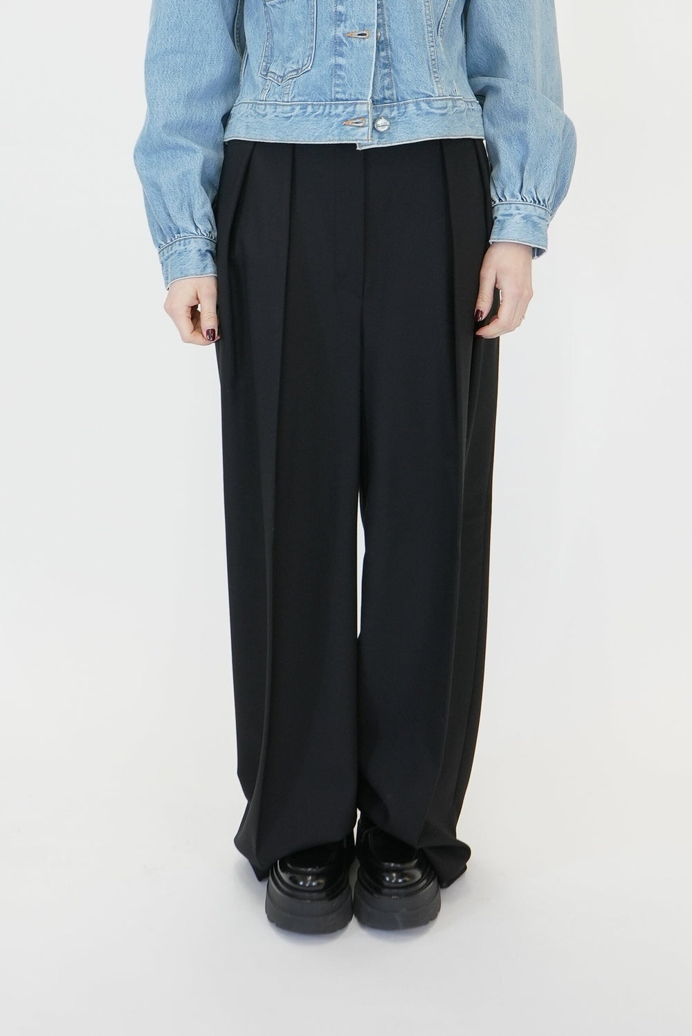 FAVETTA WIDE TAILORED TROUSERS TROUSERS MAXMARA 