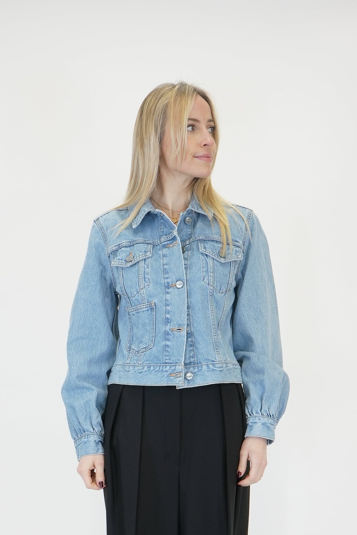 CAMY RIGID DENIM JACKET JACKET GANNI 