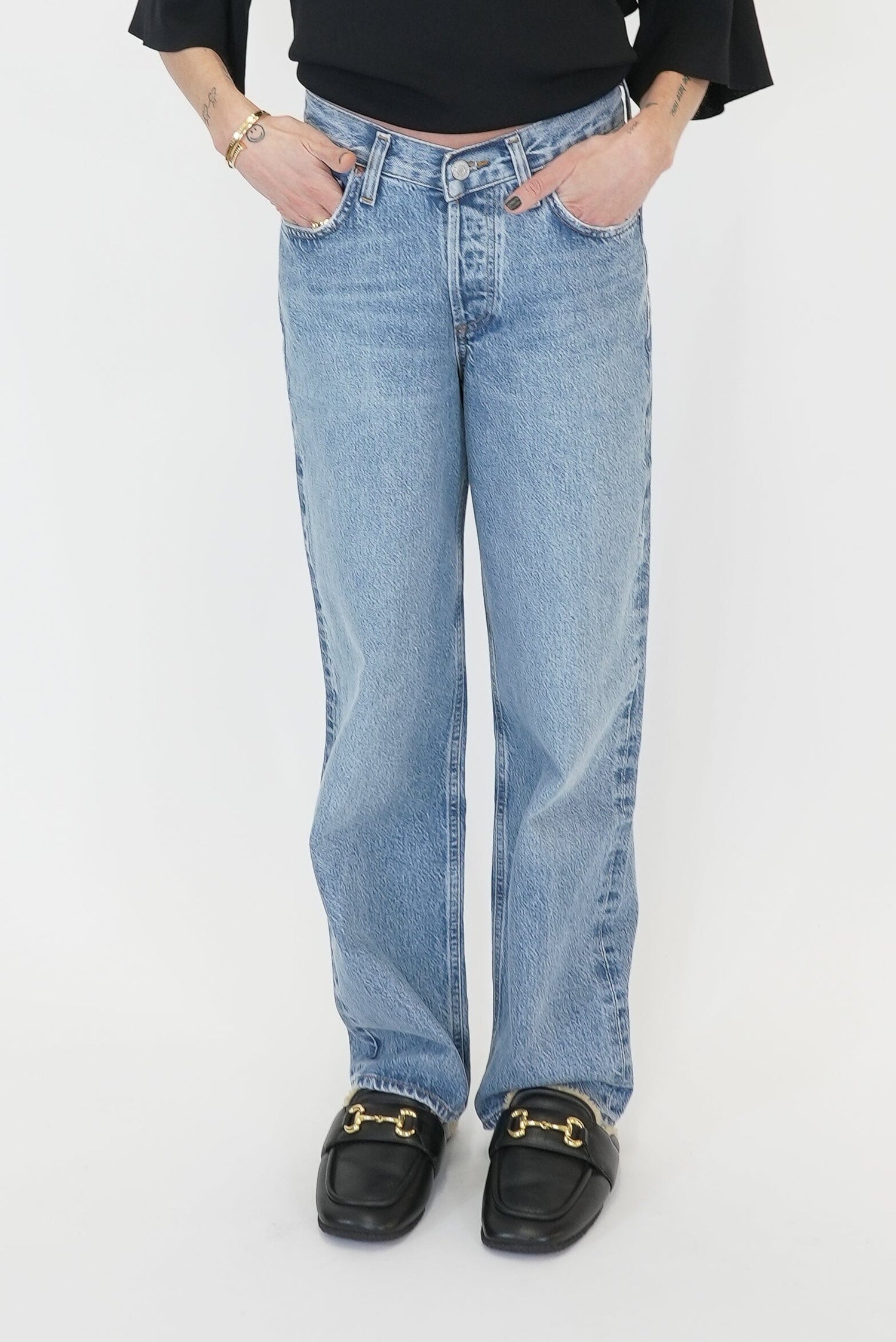 V-WAIST BAGGY JEANS IN FAIRWAY JEANS AGOLDE 