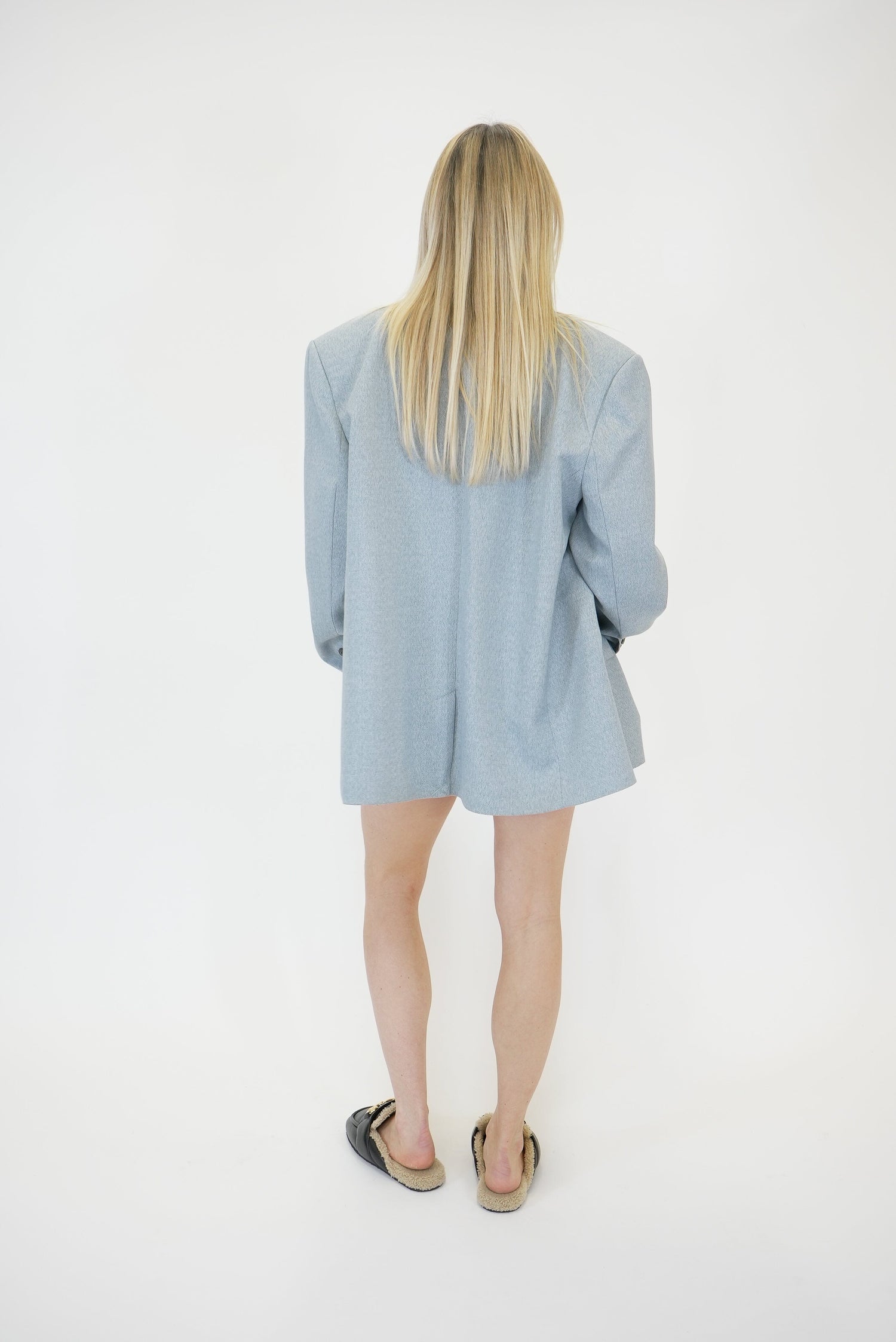 PAULIA MELANGE OZ BLAZER IN GREY BLAZER GESTUZ 