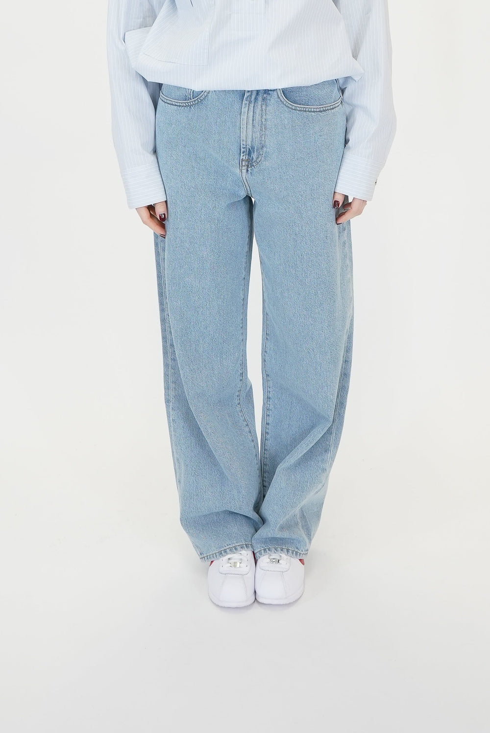 RELAXED WIDE LEG DENIM JEANS ROHE 