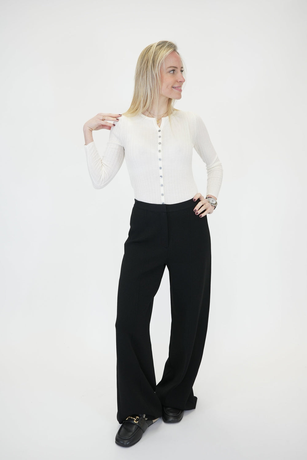 HW TROUSERC/COMPACT CREPE PANT THEORY 