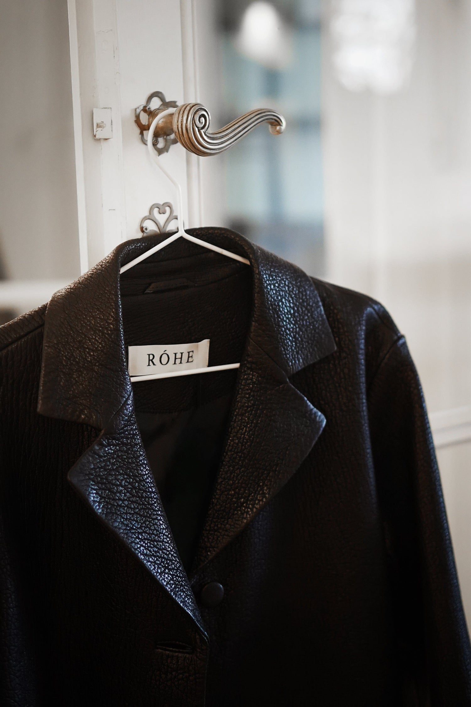 LEATHER RETRO JACKET JACKET ROHE 