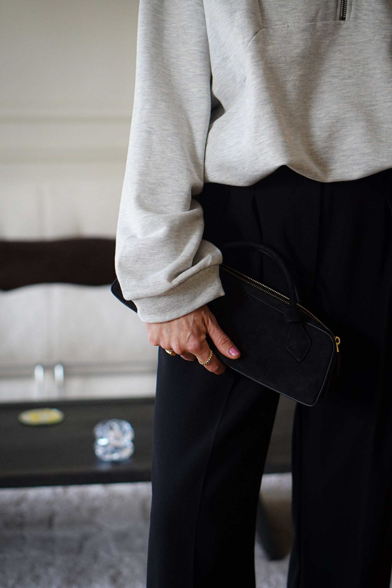 NORMI SWEATSHIRT IN LIGHT GREY SWEATSHIRT GESTUZ 